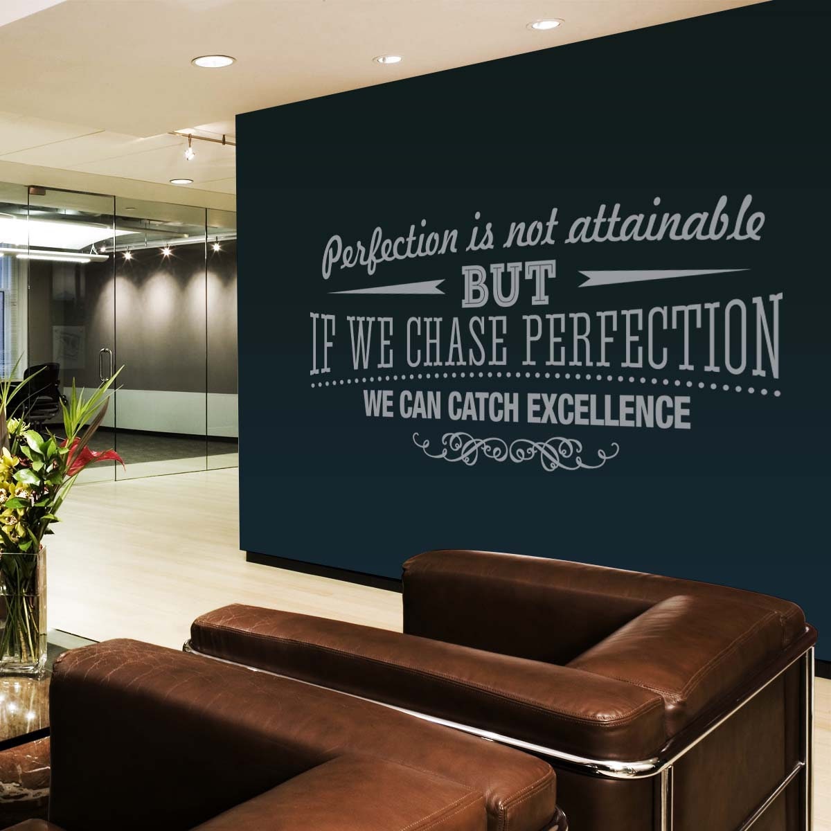 Catch Excellence - Office Wall Art - Typography Stickers -  Office Decor - Inspirational Stickers - Motivational Decals - SKU:CATCHEXSTICKER-1