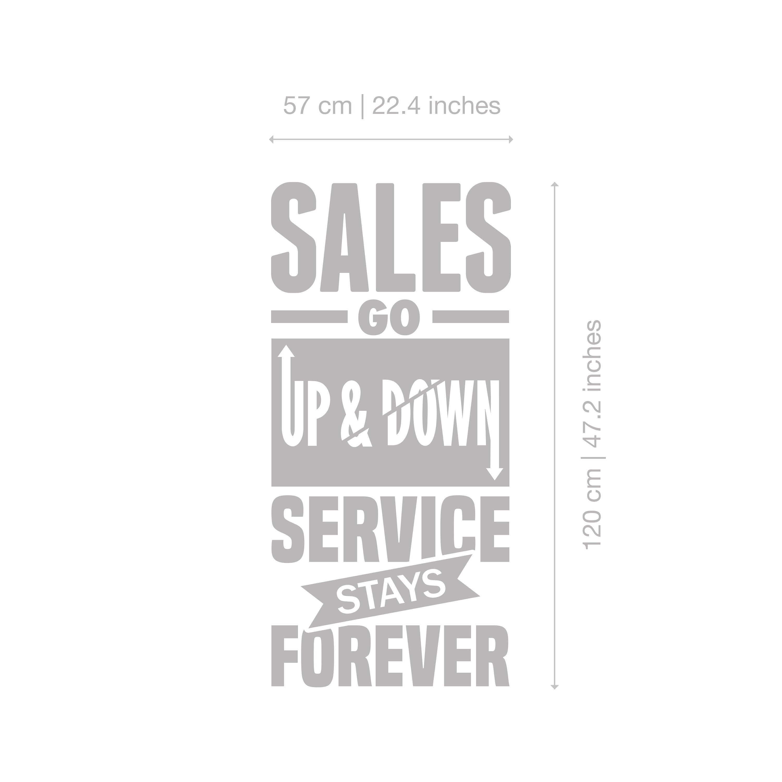 Service Stays Forever - Business - Quotes - Office Wall art - Corporate - Office supplies - Office Decor - Office Sticker - SKU:SGU-2