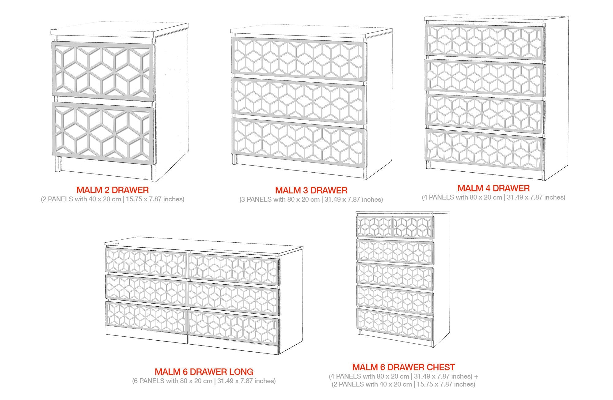 Sintra, MALM Kits, Furniture Decor, Furniture Appliques, Furniture Overlays, SKU:SIMA-4