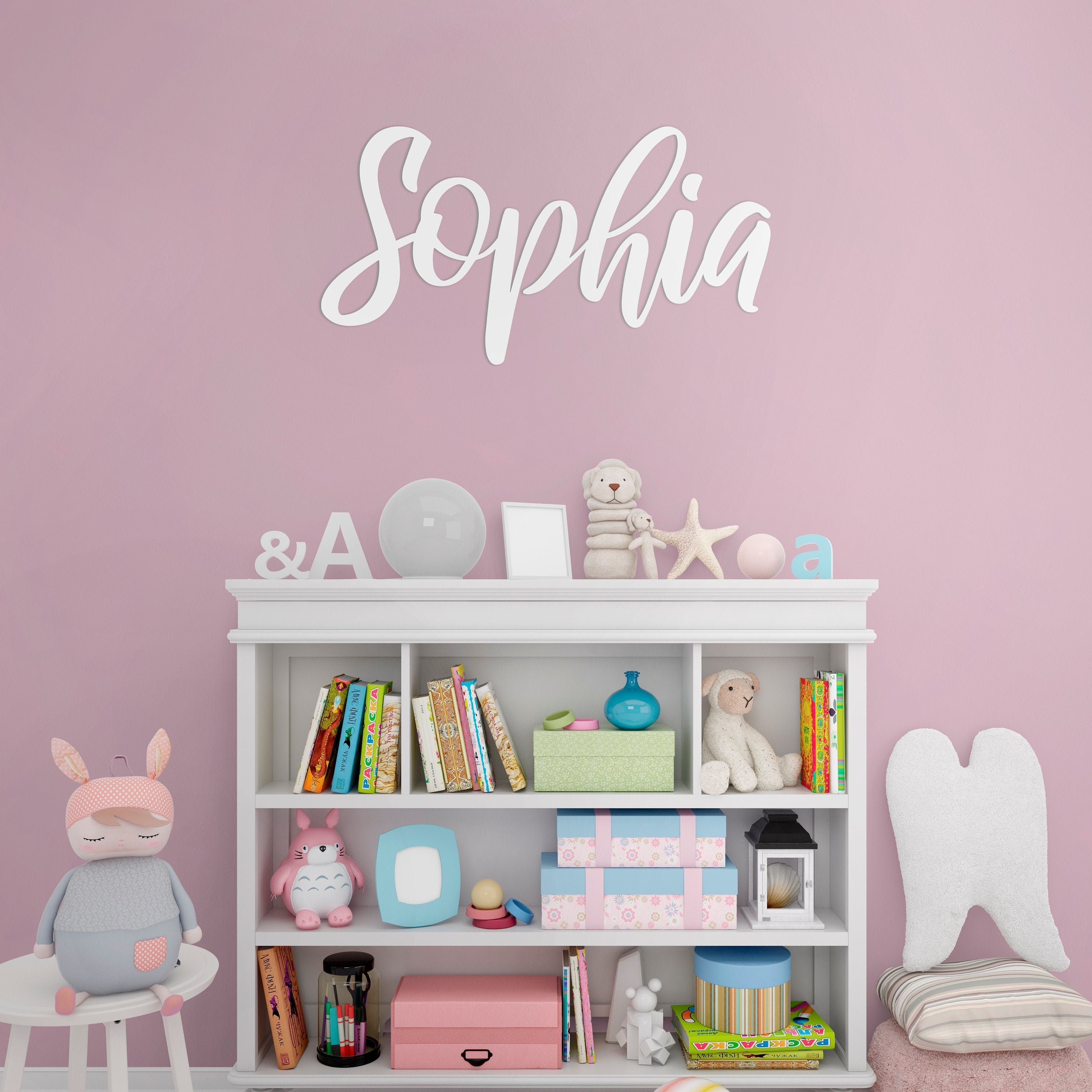 Name Signs - Personalized Letters - Baby Decor - Wall Art - 3D - Custom Name - Fretwork - Bedroom - Personalized Gift - SKU: CSTN-2