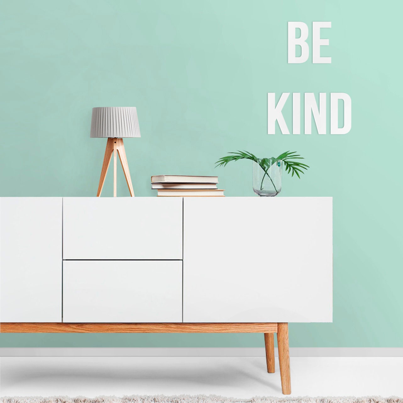 Be Kind Sign - Gallery Wall Sign - 3D letters - Quote Art - Wall Decor - Inspirational Sign - SKU: KIND-2