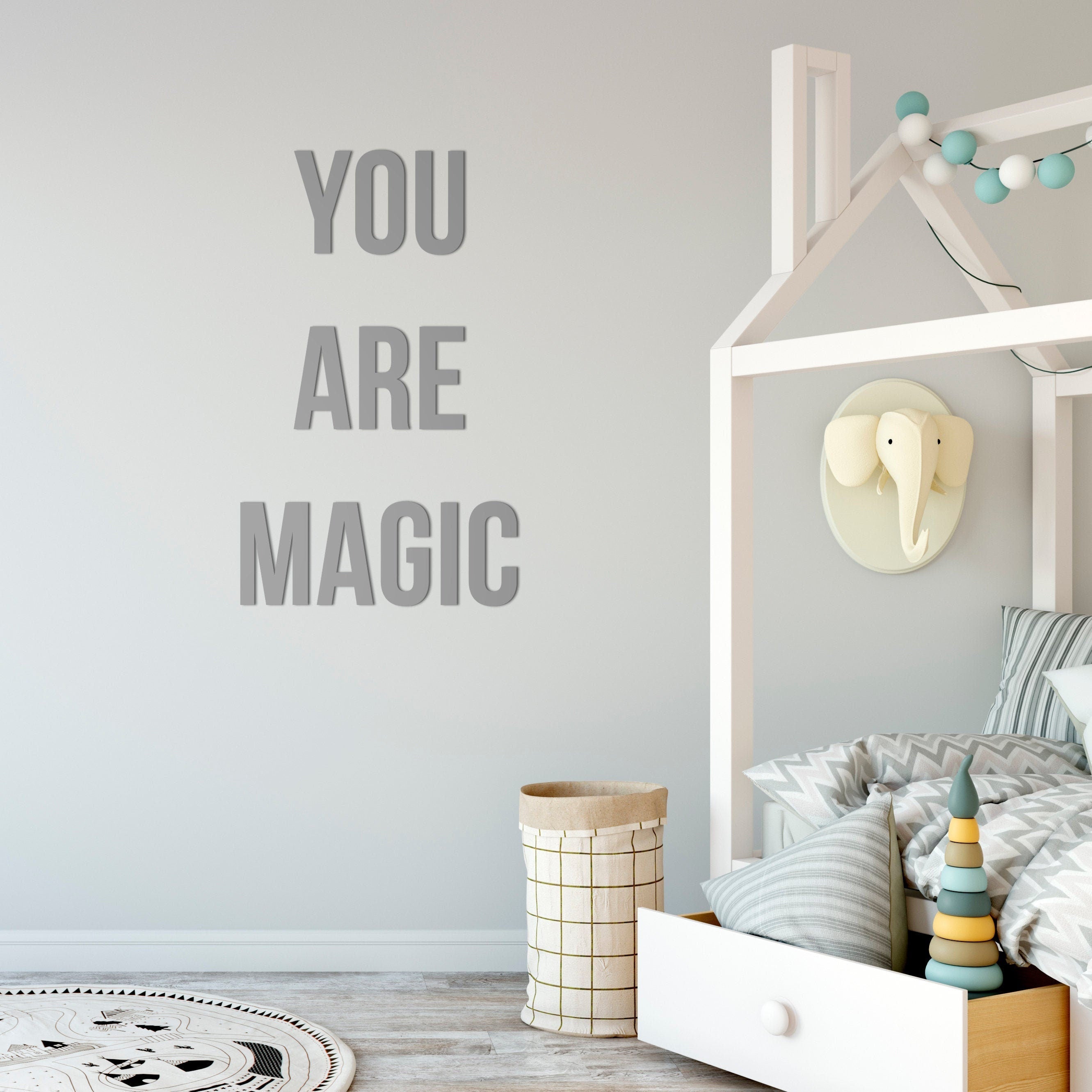 You Are Magic Sign - Gallery Wall Sign - 3D letters - Quote Art - Wall Decor -  Bedroom Decor - SKU: MAGI-0