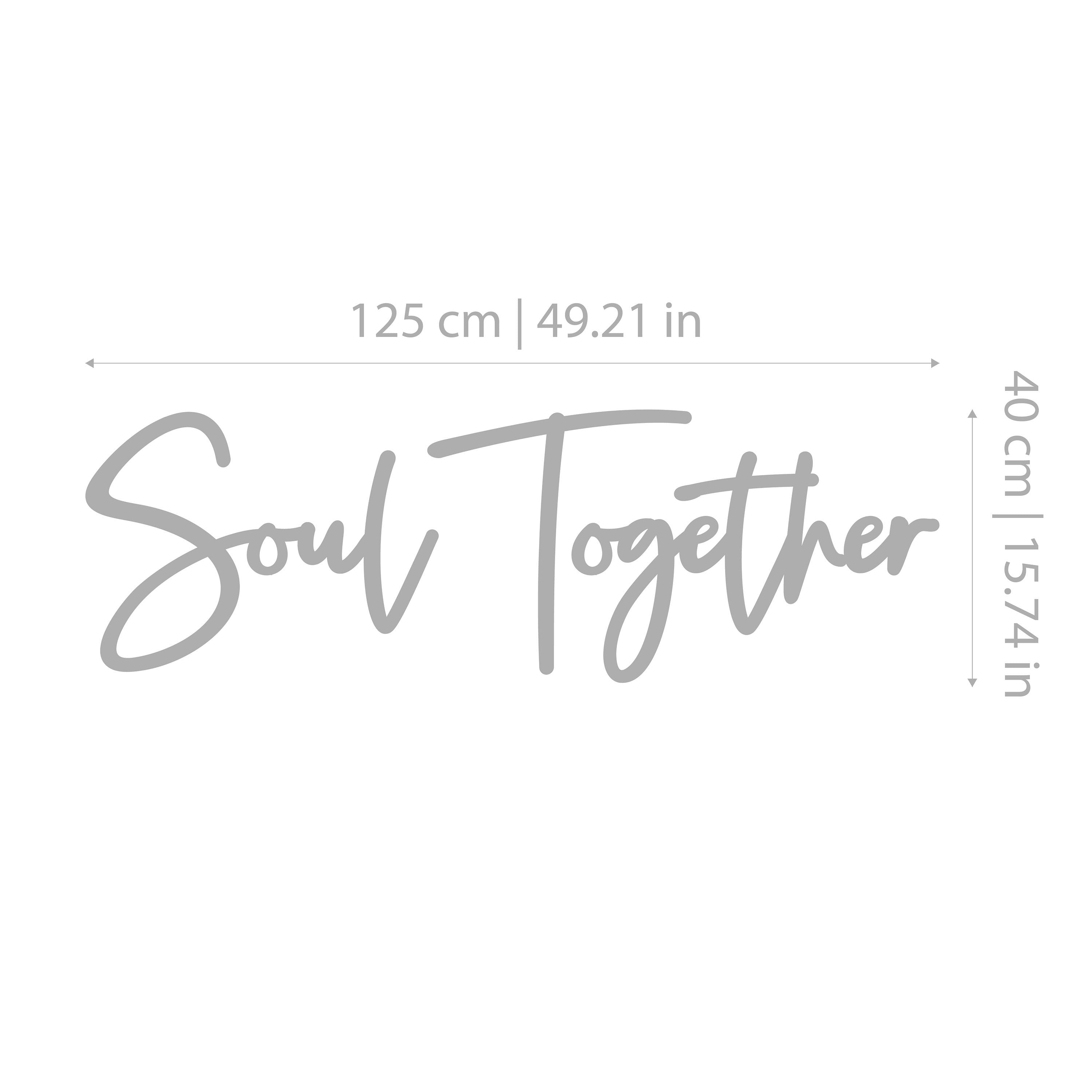 Soul Together | master bedroom wall decor | master bedroom signs | sign for master bedroom | together sign - SKU:SOUL-2