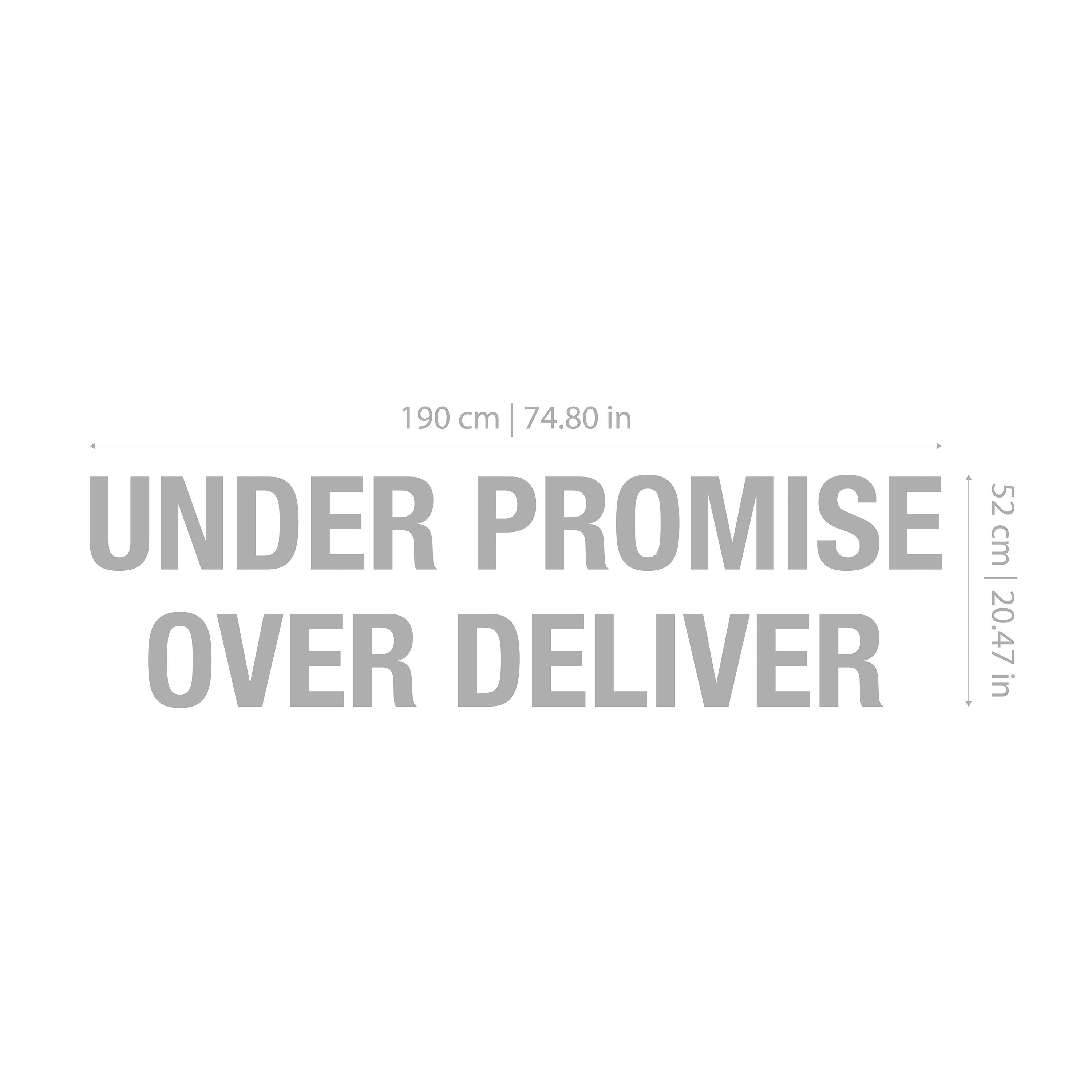 Office signs for wall - Under Promise Over Deliver  - SKU:UNPR-1