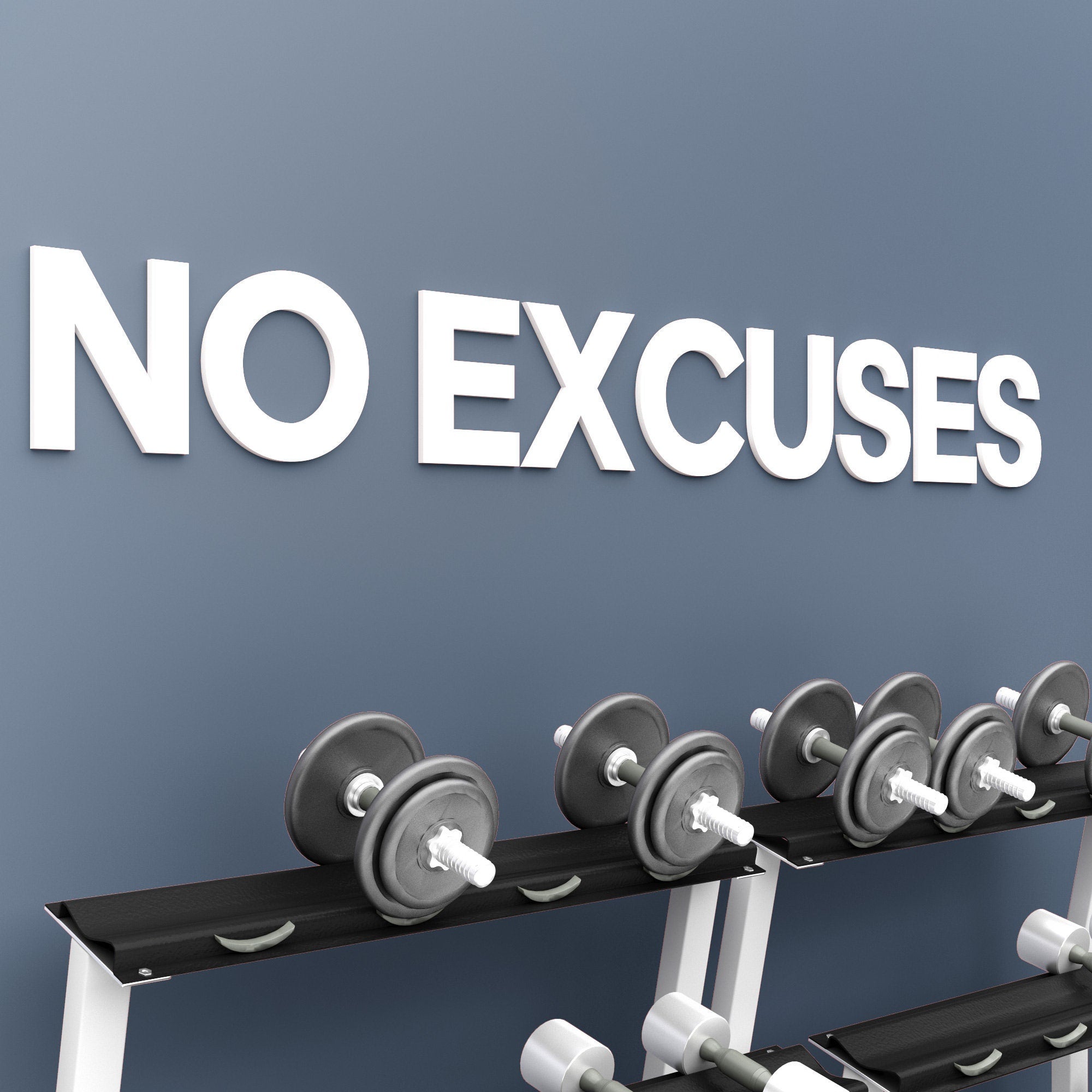 Gym Sign, No Excuses Sign, Home gym sign, Sign,Cross fit sign,Gym Decor Sign, custom gym sign, gym sign for him- SKU:NEXS-0