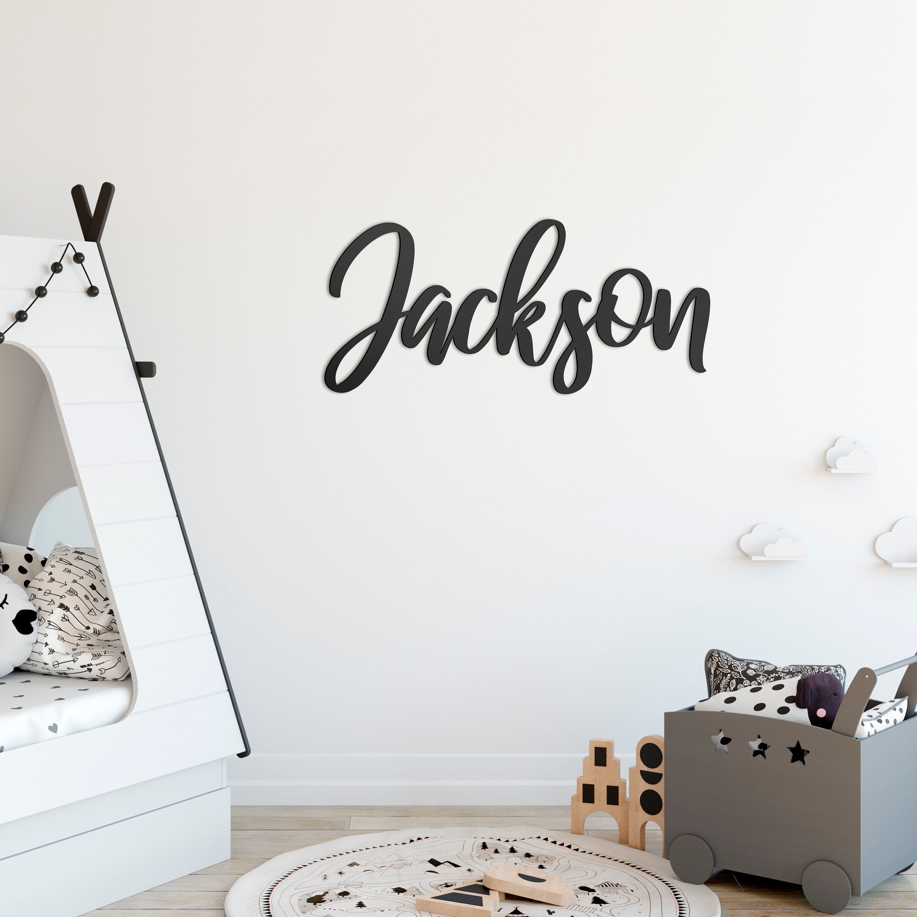 Name Signs - Personalized Letters - Baby Decor - Wall Art - 3D - Custom Name - Fretwork - Bedroom - Personalized Gift - SKU: CSTN-1