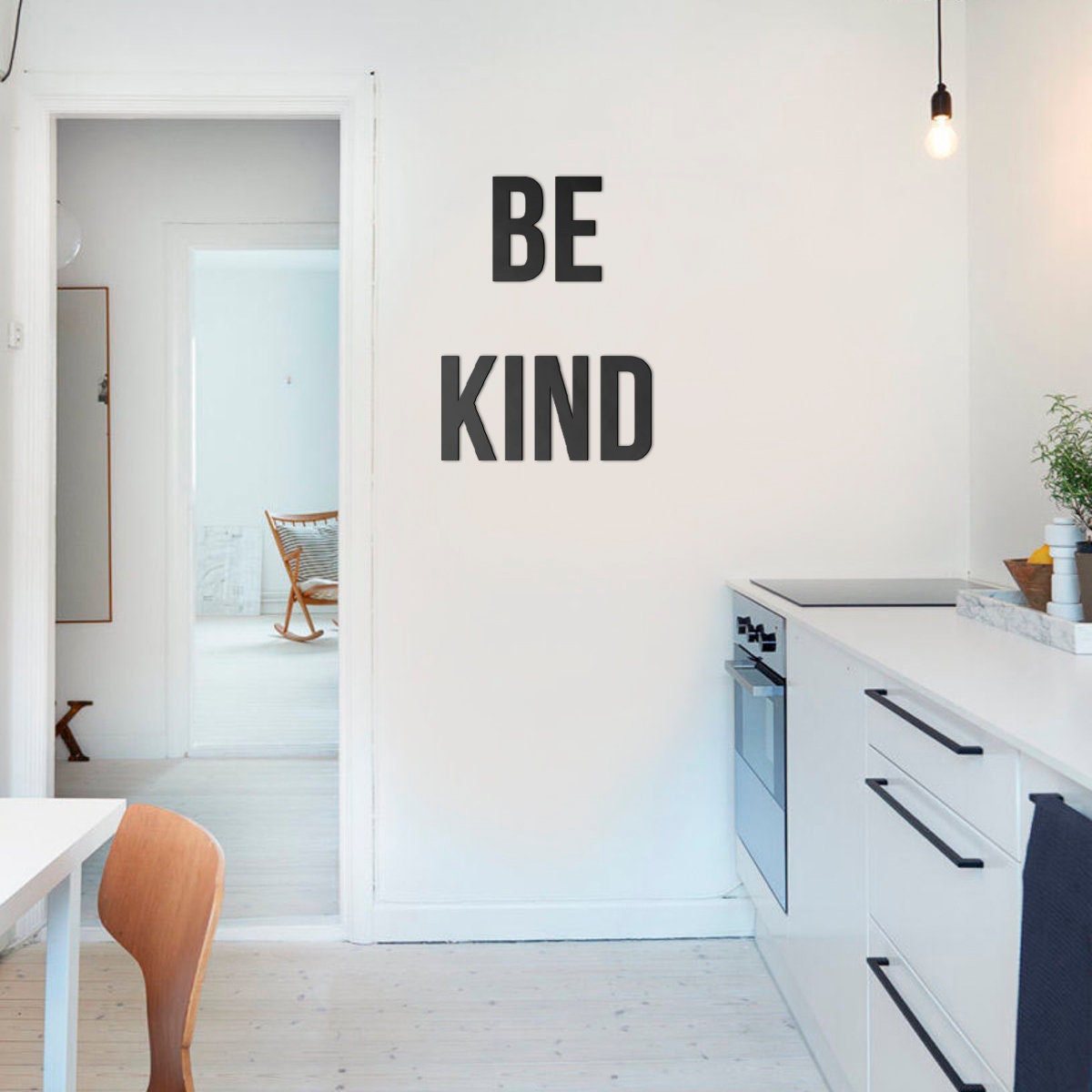 Be Kind Sign - Gallery Wall Sign - 3D letters - Quote Art - Wall Decor - Inspirational Sign - SKU: KIND-1