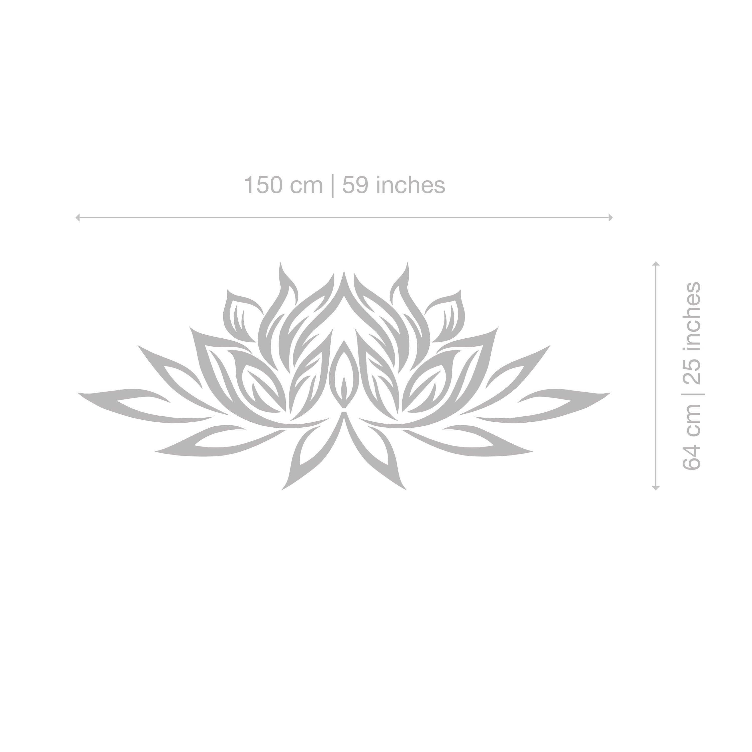 Lotus Flower Wall Art - Yoga Sign - 3D Wall Decor - SKU: LOTU-2