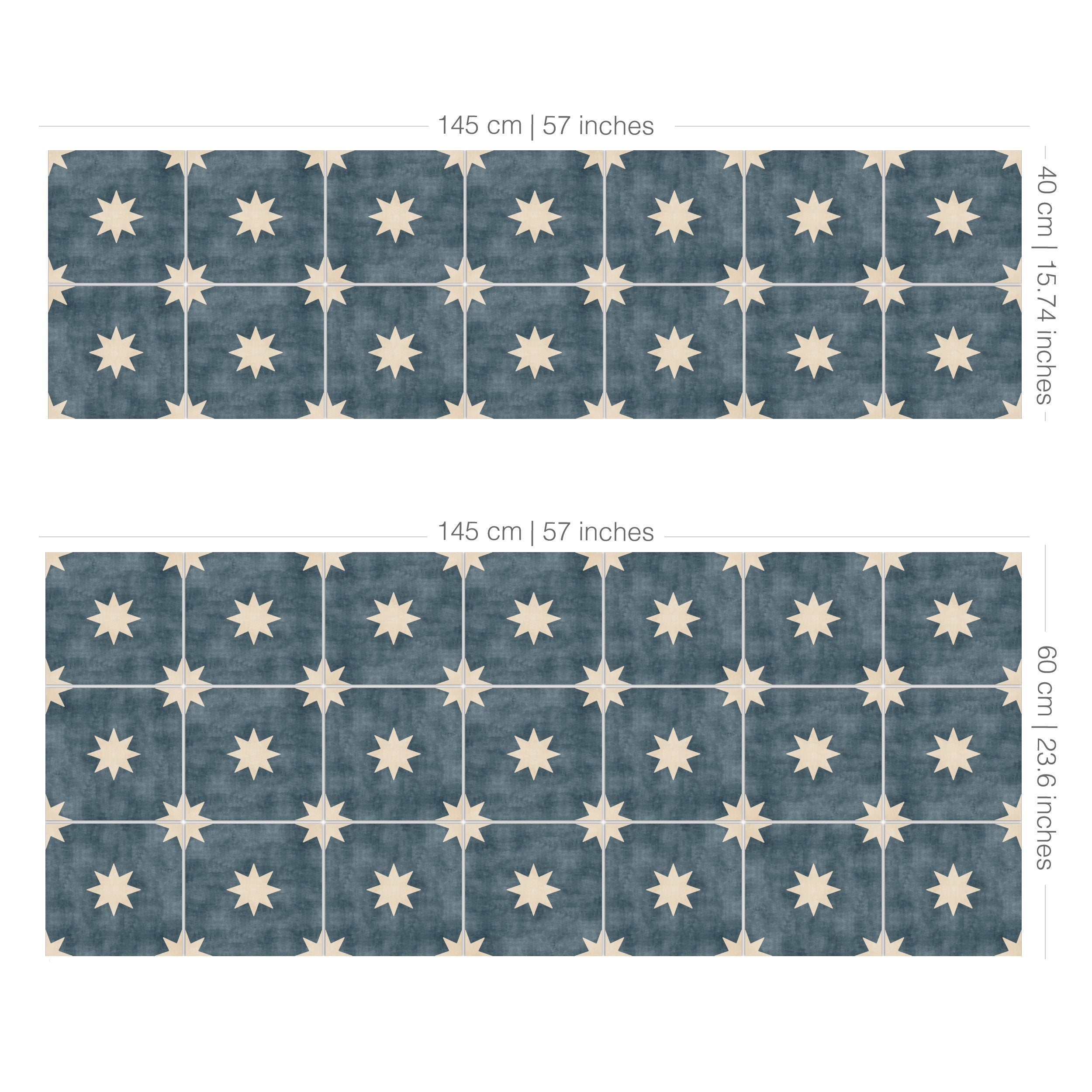 Stars Backsplash Decals - Vinyl Self Adhesive - Crédence adhésive - Kitchen Wall Decals - SKU:RT43-4