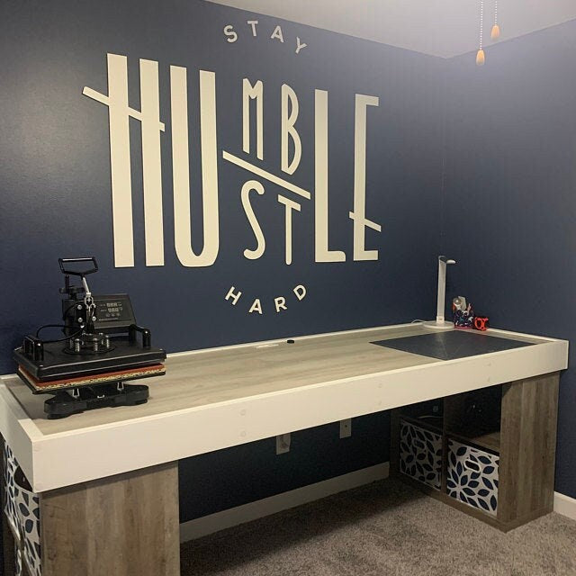 Stay Humble , Hustle Hard , Dimensional letters business office Quote - SKU:STHH-2