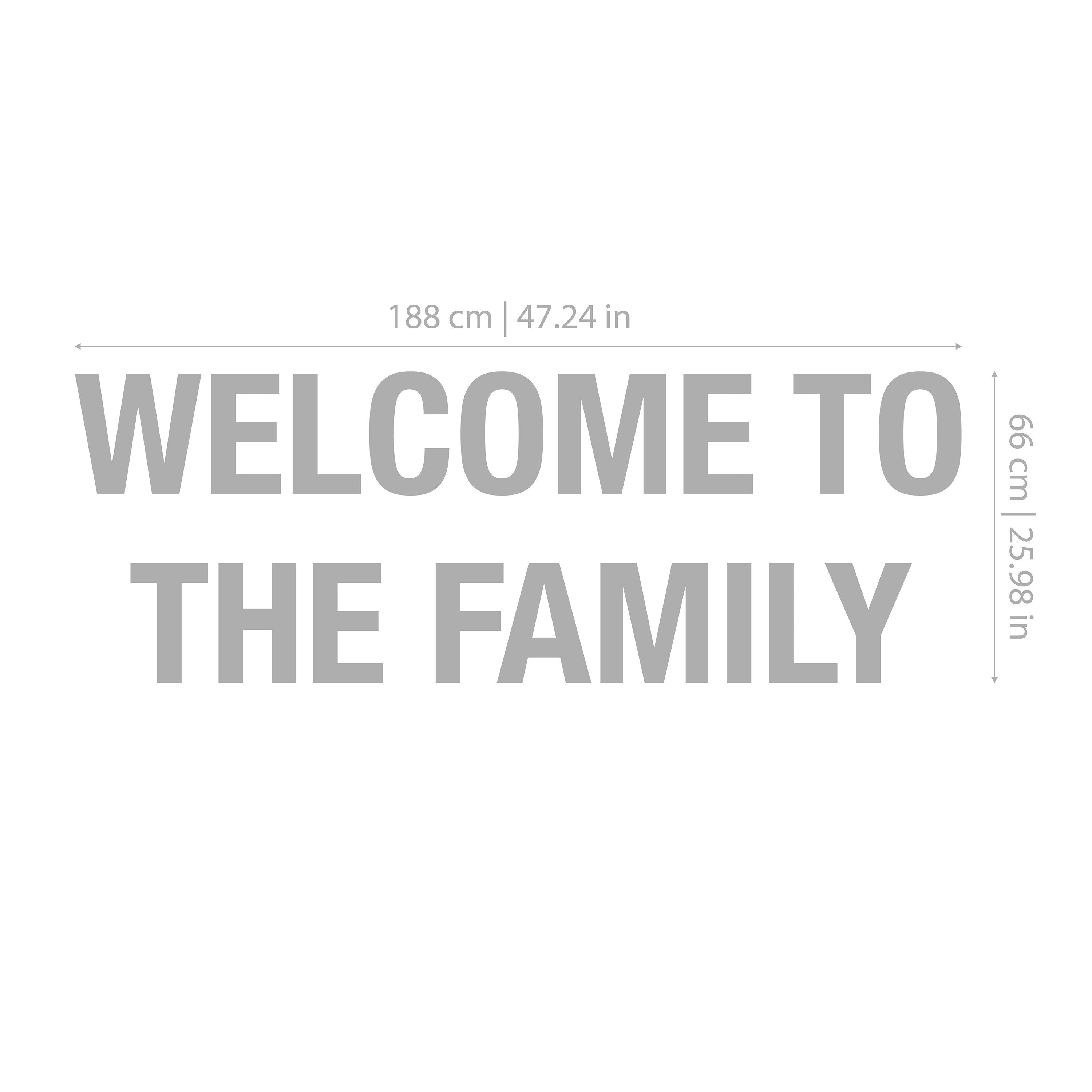 Welcome to the Family Sign - Office Sign - Living Room - Welcome Sign - Entryway Decor - 3D letters - SKU:WFAM-1