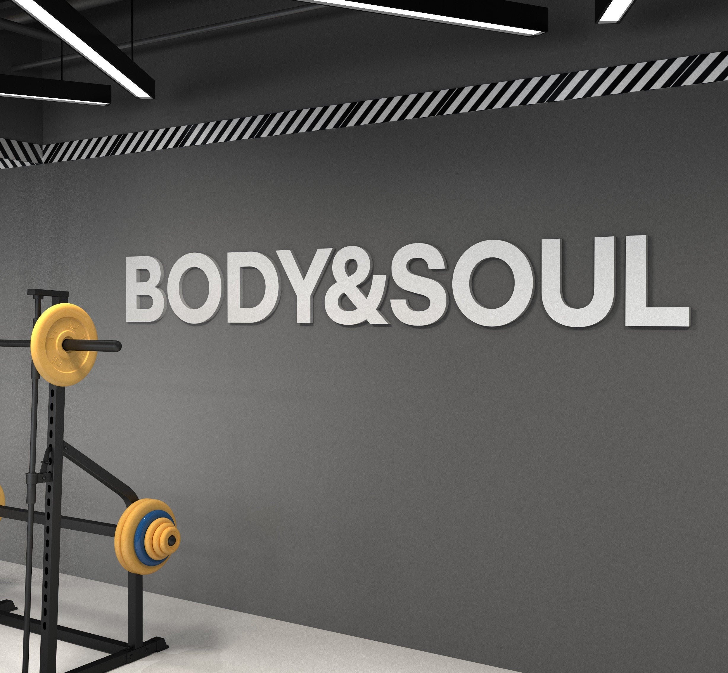 Body and Soul , Gym Sign , Gym Decor , Gym Wall Art - SKU:BDSO-0