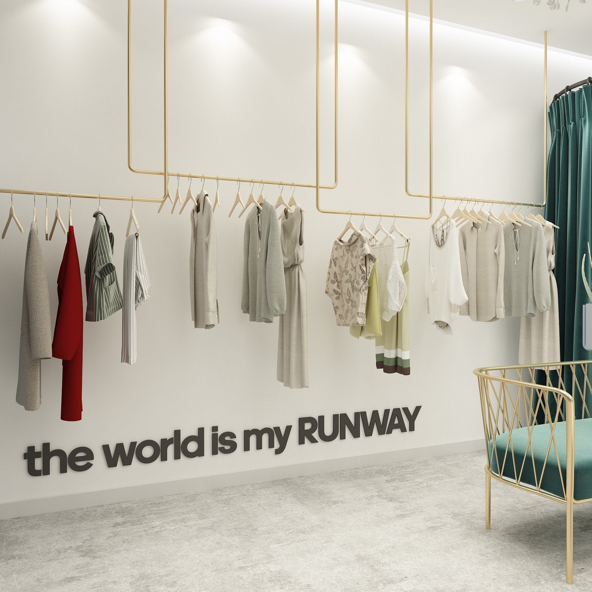 Fashion Wall Art , The world is my runway , Fashion Sign - SKU:RUNY-0