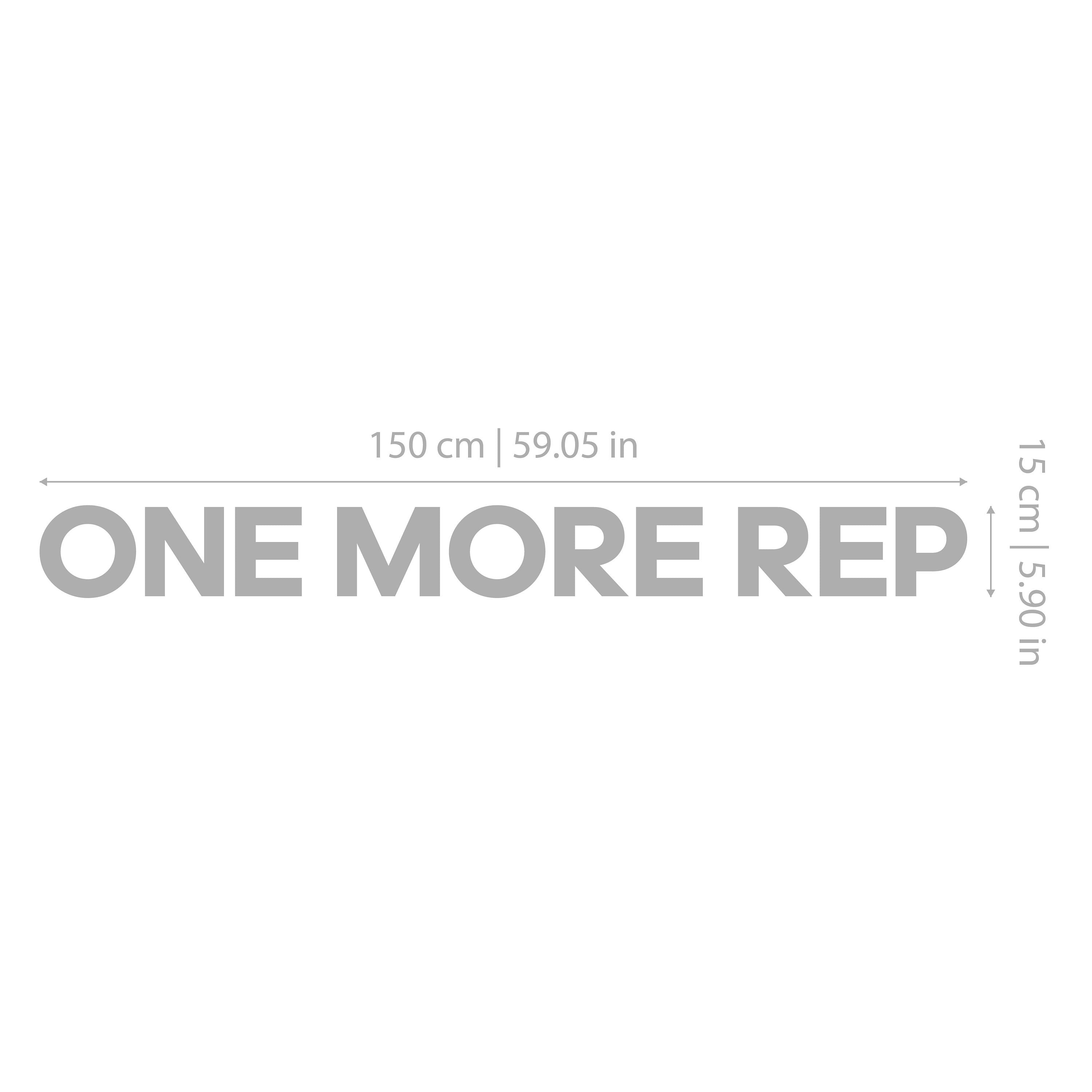 One More Rep - Home Gym - Gym Decor - Work Out, Exercise, Home Gym Decor - SKU:MREP-1