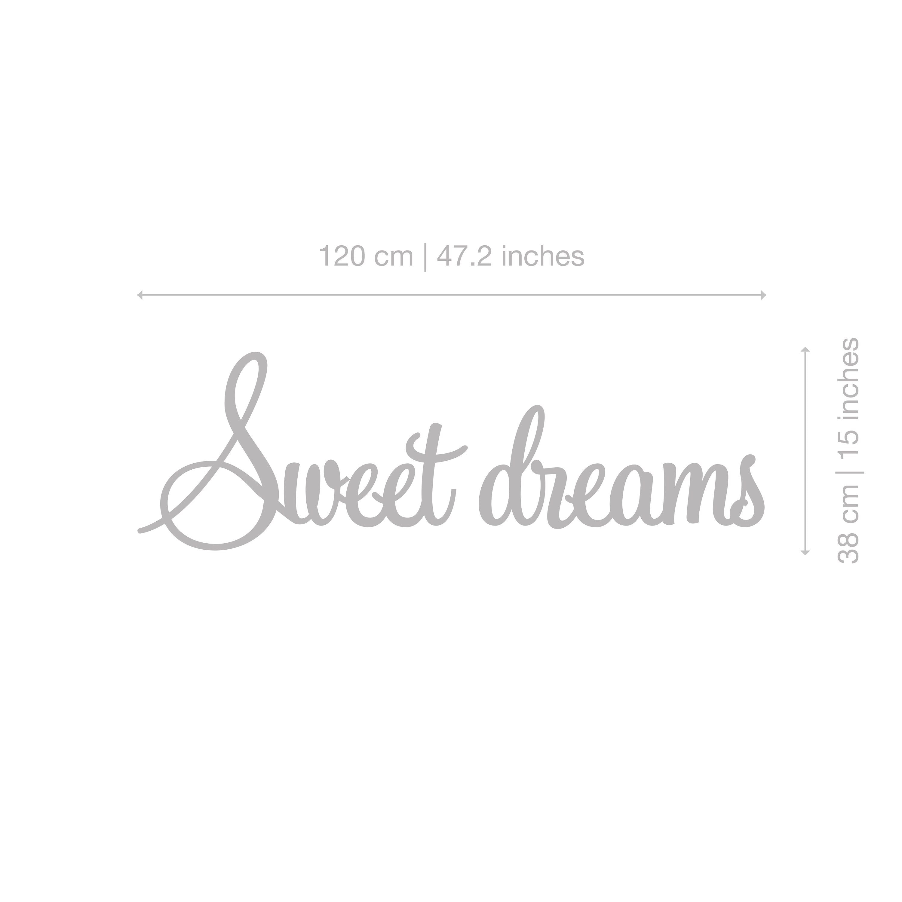 Sweet Dreams, Nursery Decor, Large Bedroom Wall Decor over the Bed, Lettering 3D Bedroom Decor, SKU:Sweet-2