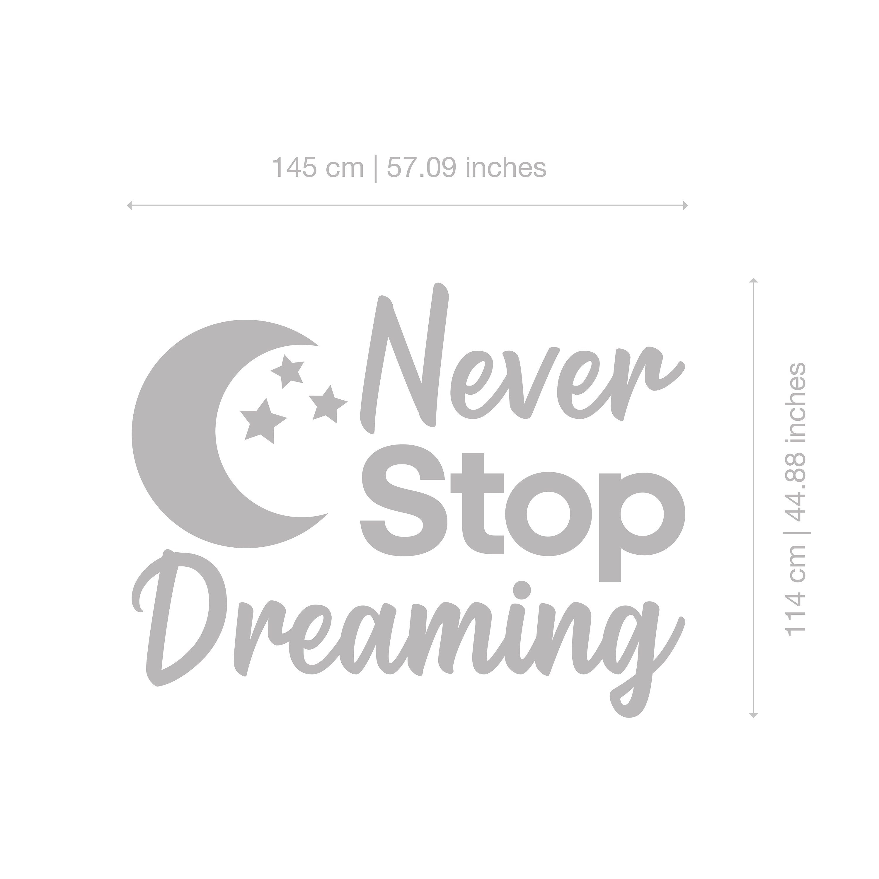 Never Stop Dreaming - Kids Stars - Quote Wall Decor - Kids Bedroom - Nursery Wall Decor - Baby Room - SKU:NSDG-3