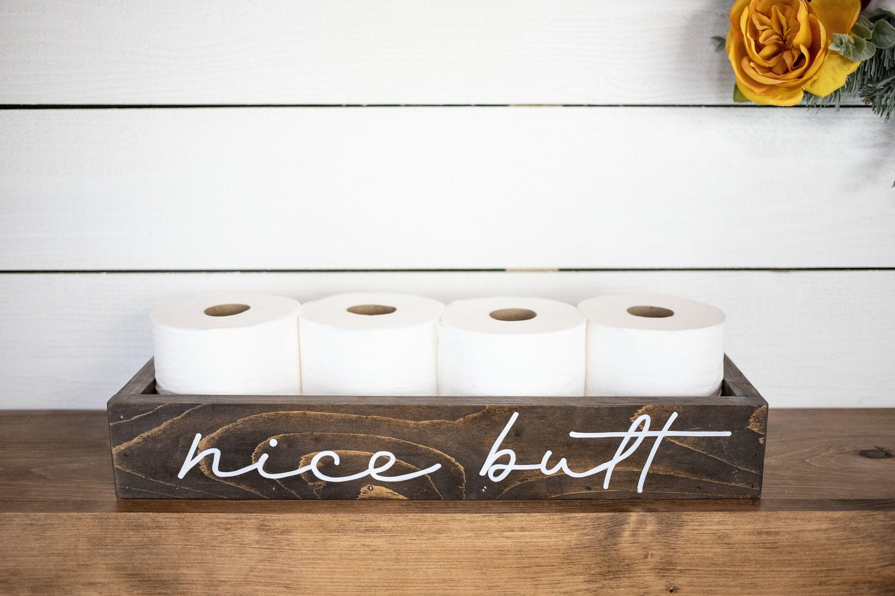 Bathroom Storage Wood Box - PRHOMZ