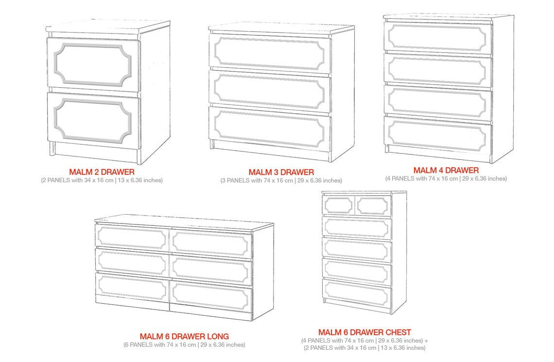 Appliques, Panels, Fretwork Panel, Refurbish, Fretwork, Furniture Decor, Furniture Hardware, Malm Kits, Ornaments, SKU:FRT-3