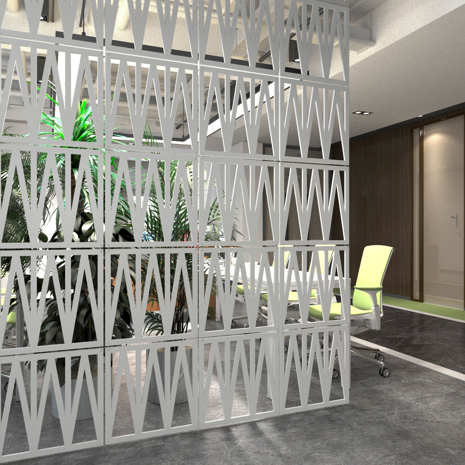 Modular partitioning system for decorating walls, dividing rooms - SKU:MO64-1