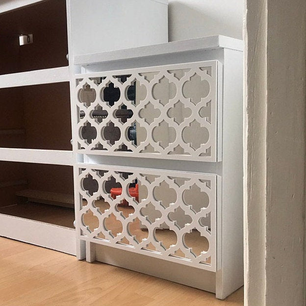 Fretwork, Trellis, Overlays, Furniture Appliques, Malm Kits, Mirror, Lattice, Refurbish, SKU:TrellisMI-1