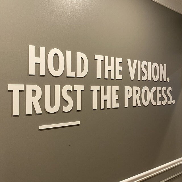 Trust The Process, Office Design, 3D, Office Decor, Office Wall Art, Office, Quote, Wall Art, Office Art, Quotes, Wall Decor - SKU:TTP-1