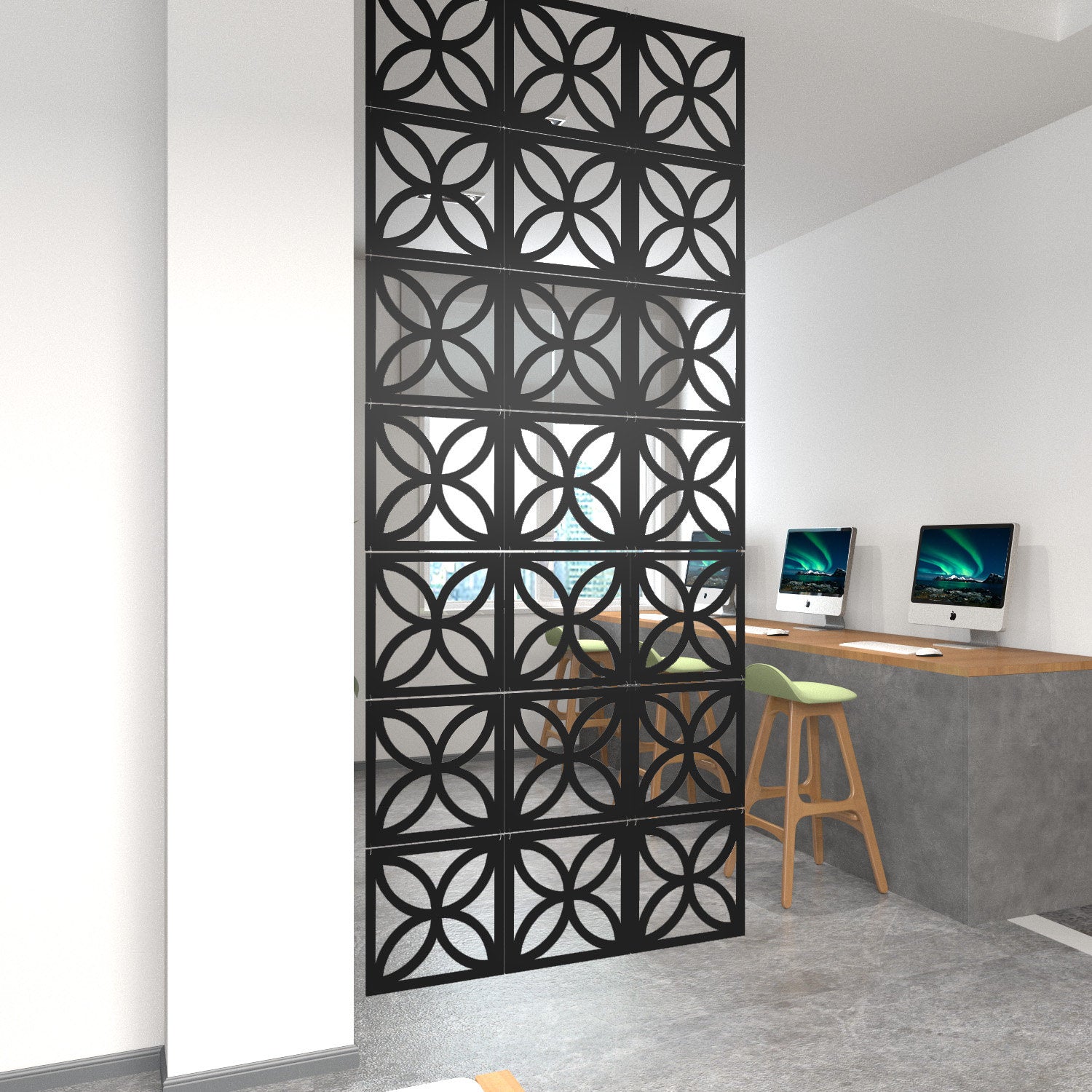 Privacy Screens System for decorating walls, Dividing rooms, Offices, Shops, Room Divider  - SKU:MO60-0