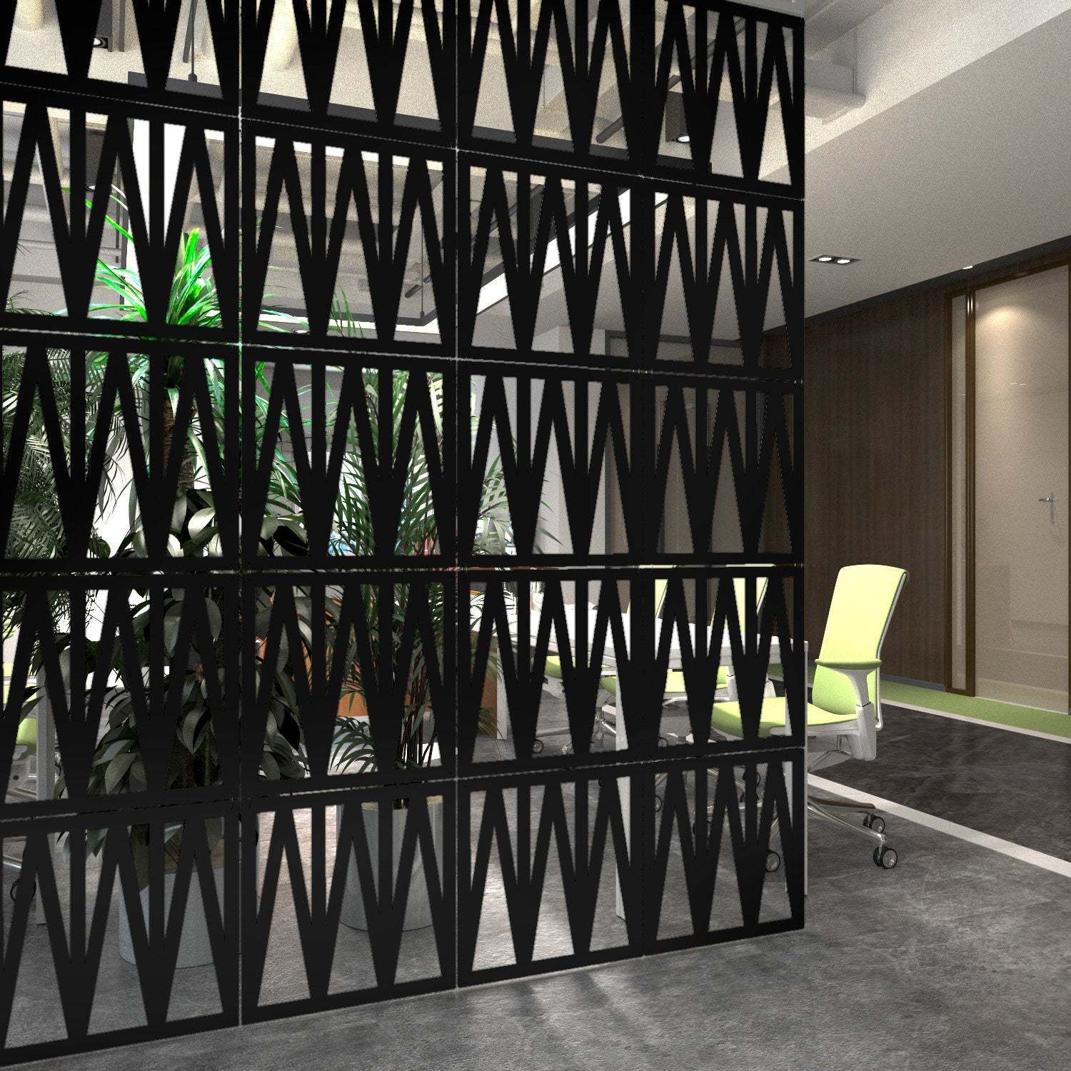 Modular partitioning system for decorating walls, dividing rooms - SKU:MO64-0