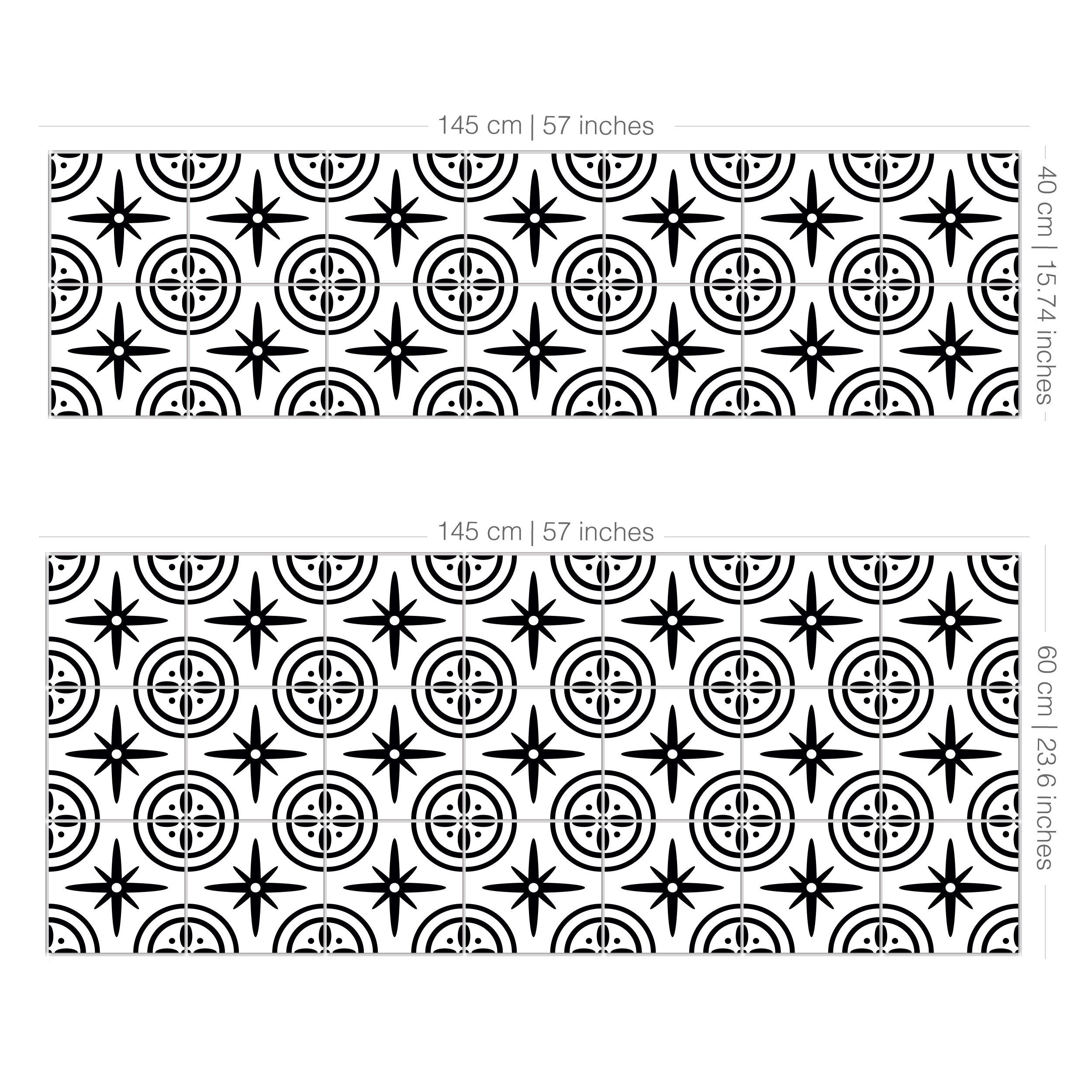 Asyut Tiles Backsplash Decals - Kitchen Wall Decor - Crédence adhésive - Vinyl Self Adhesive - SKU:RT49-3