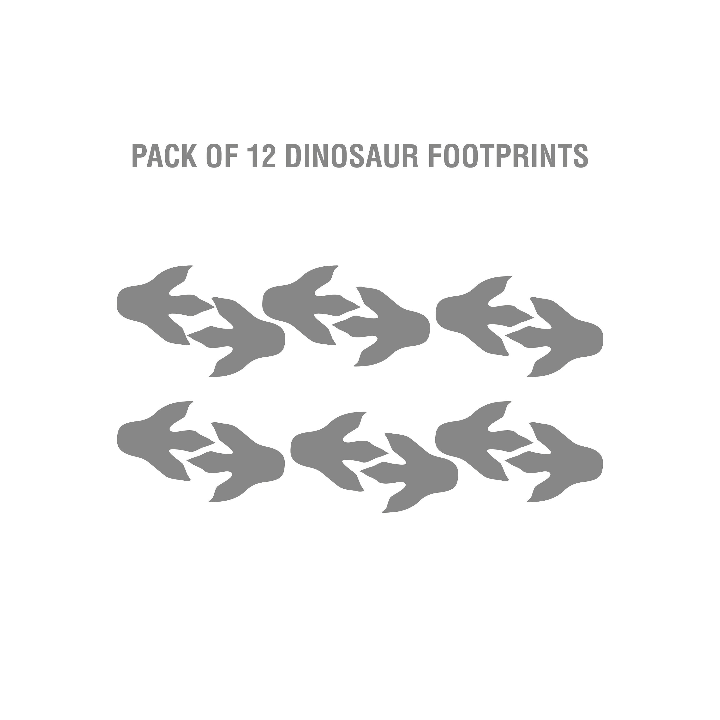 Dinosaur Footprints, Wall Decals, Nursery Decor, Dino Wall Decor, T-Rex Raptor Tracks, Jurassic Park Kids Room, Vinyl Stickers, SKU:FTDN-4