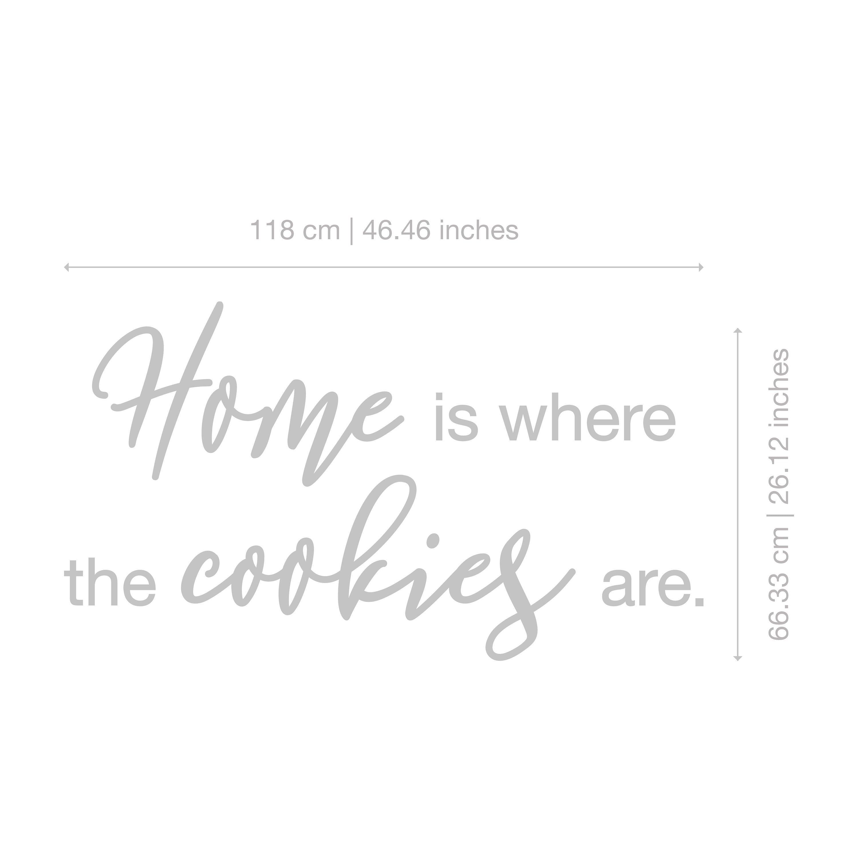 Home is where the cookies are, Kitchen Quotes, Wall Hanging, Housewarming Gift, Kitchen Decor, Home Decor - SKU:HMCK-4