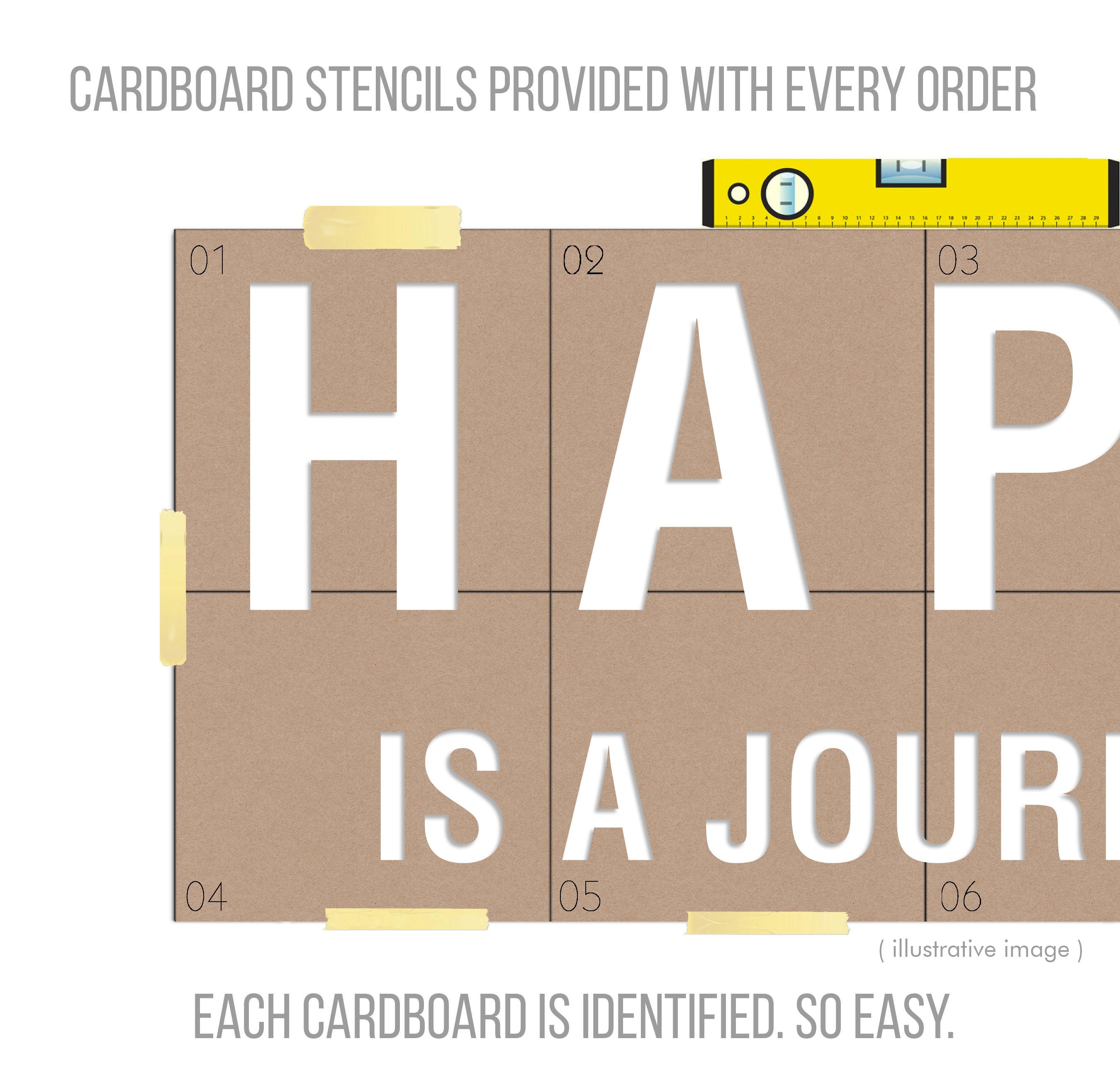 Happiness Is a Journey Not a Destination, Positive Life Quote, Inspirational Wall Words, Happy Inspirational Phrase, SKU:HPIS-4