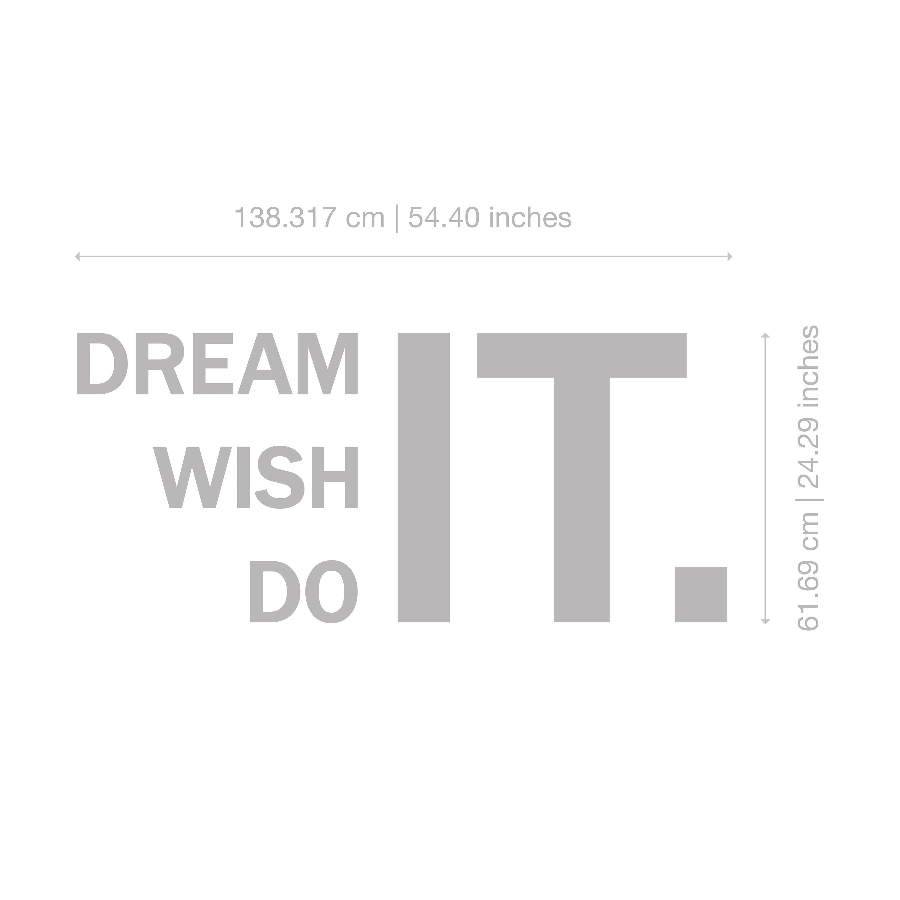 Dream It, Wish It, Do It, Dimensional Letters Business Office Quote, Inspirational Wall Words, Motivational Wall Sign, SKU:DRIT-3