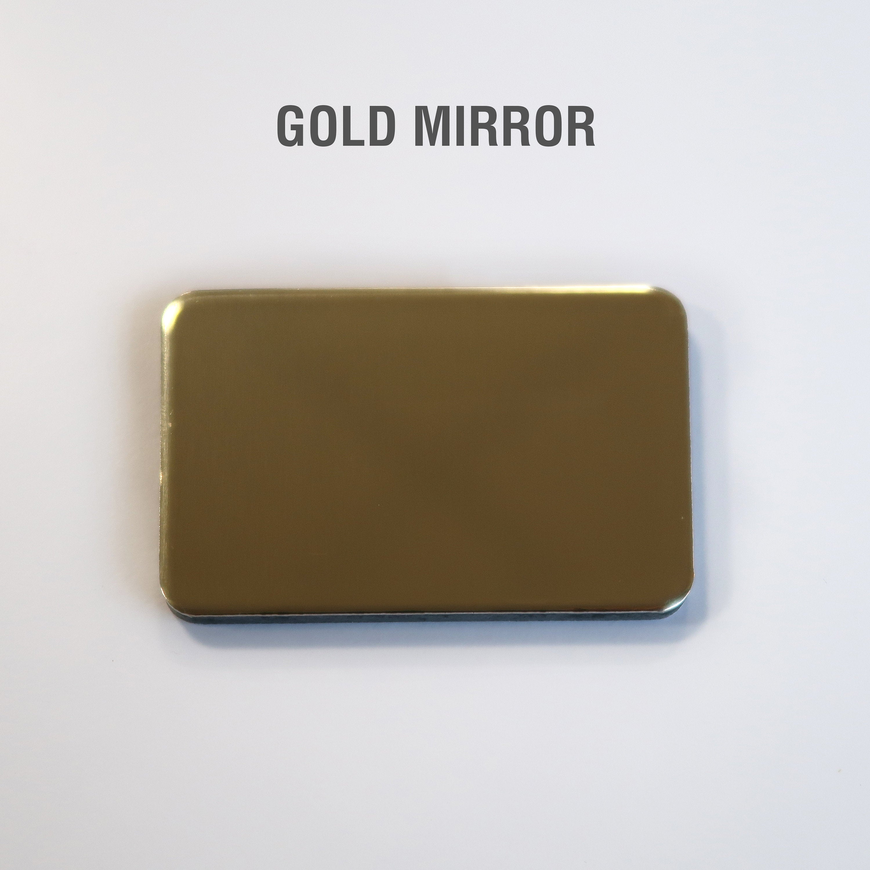 Splashback Gold Mirror, Backsplash Easy Fit, Kitchen Panels with Reflective Mirror Surface, Kitchen Design Decoration, SKU:BKGMI-1