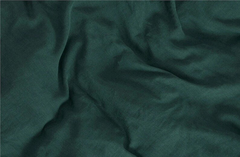 Dark Green - 100% Cotton 3 Piece Duvet Cover Set | 4 Piece Sheet Set | Pre-washed | 200 TC percale-3