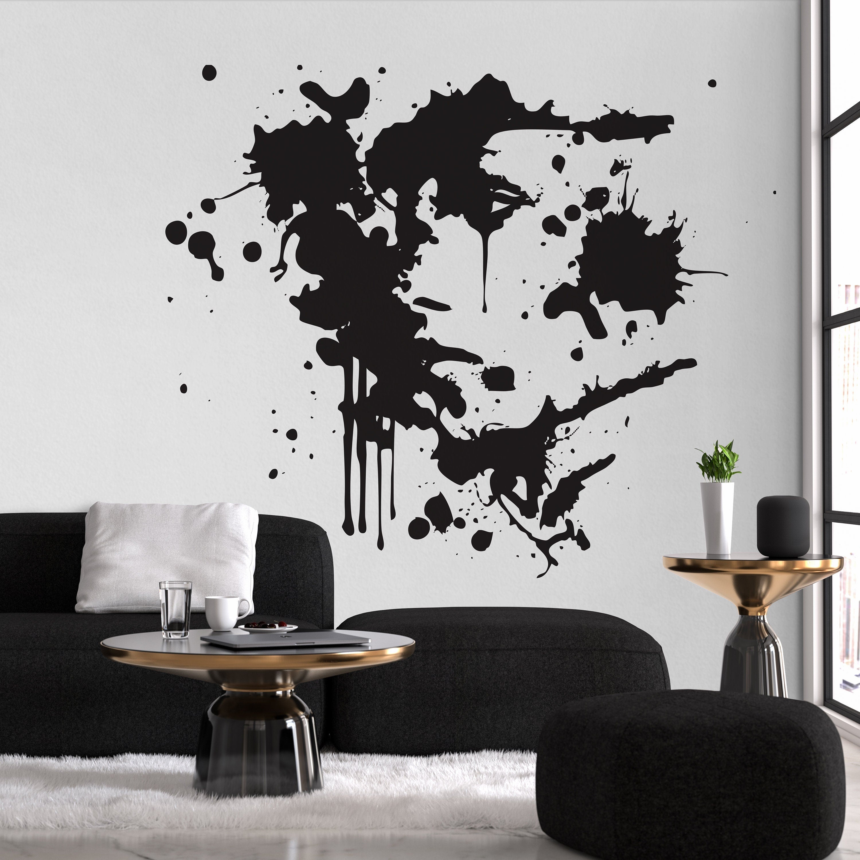 Graffiti, Wall Art, Women, Wall Sticker, Wall Decal, Women Silhouette, Decals, Wall Decals, Wall Stickers, Wall Decor, Gift - SKU:GRAFFAST-1-2