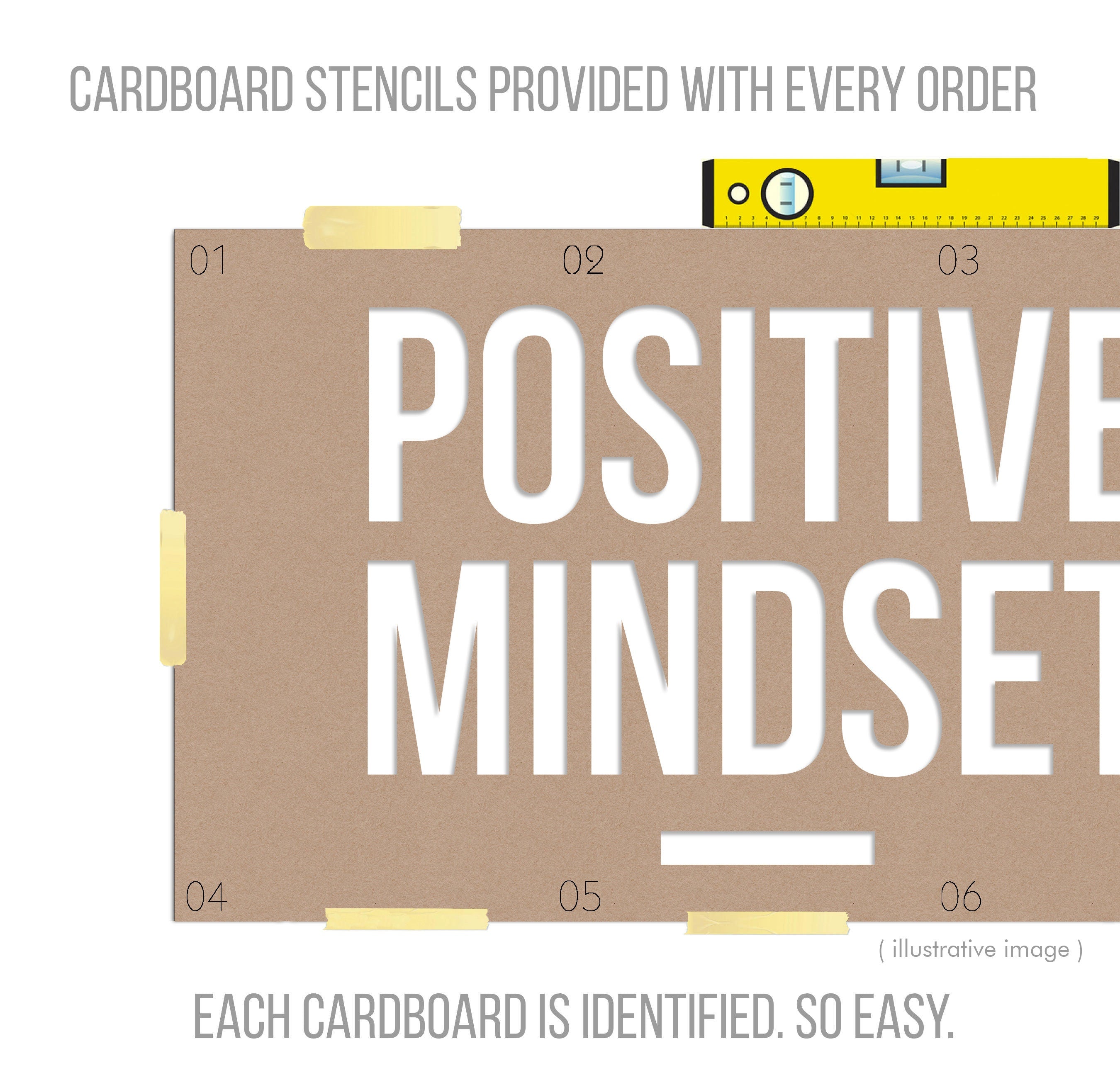 Positive Mind, 3D Quote Letters, Inspirational Wall Words, Business Office Success, Positive Vibes Wall Art, SKU:POSM-3