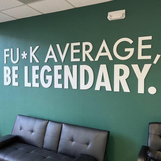 Be Legendary Workplace wall art , Functional Office Décor , Cool Offices, Workplace Decor SKU:AVLEGE-2