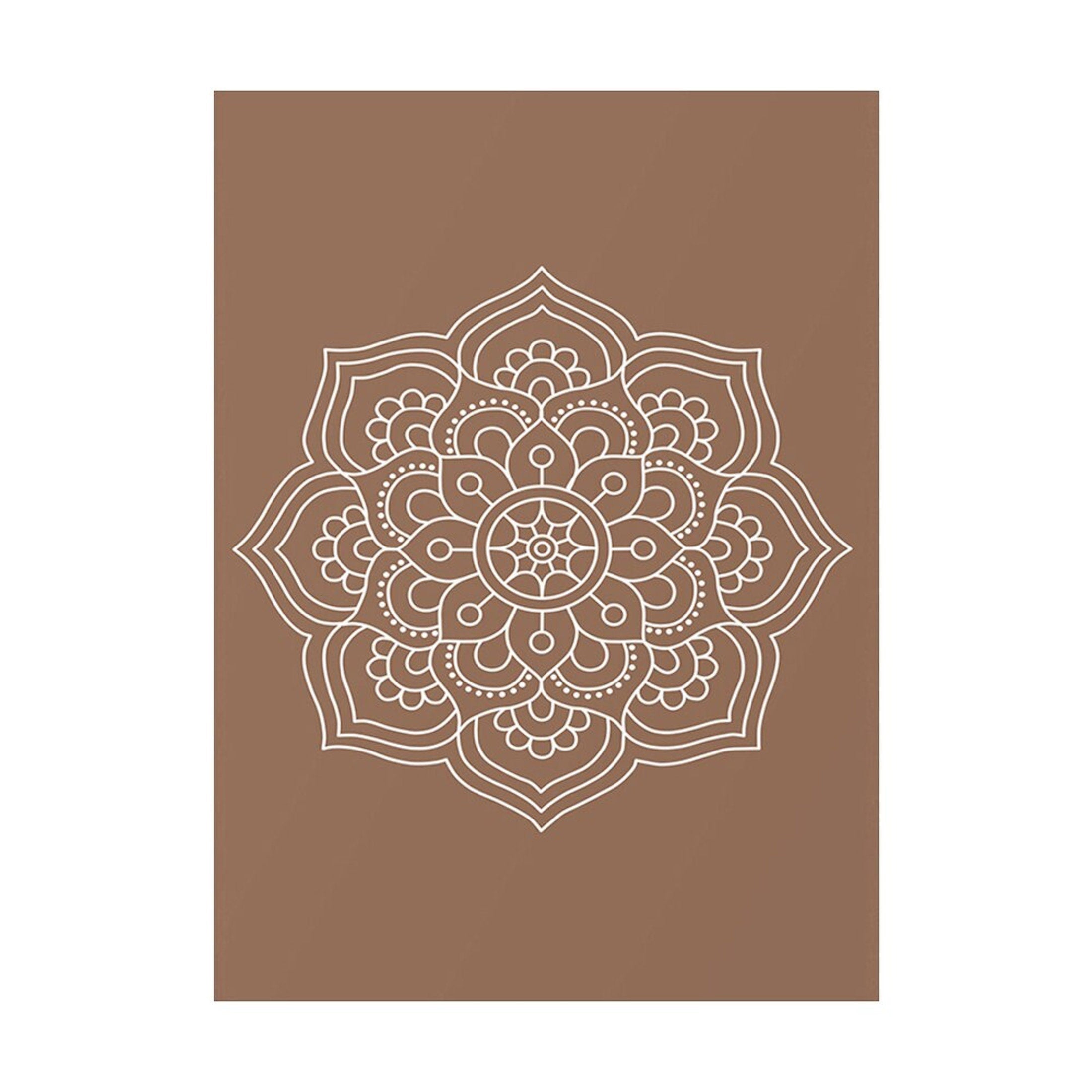 Poster Yoga Mandala Lotus Blume und Hand Fatima als Deko Print ohne Rahmen-5