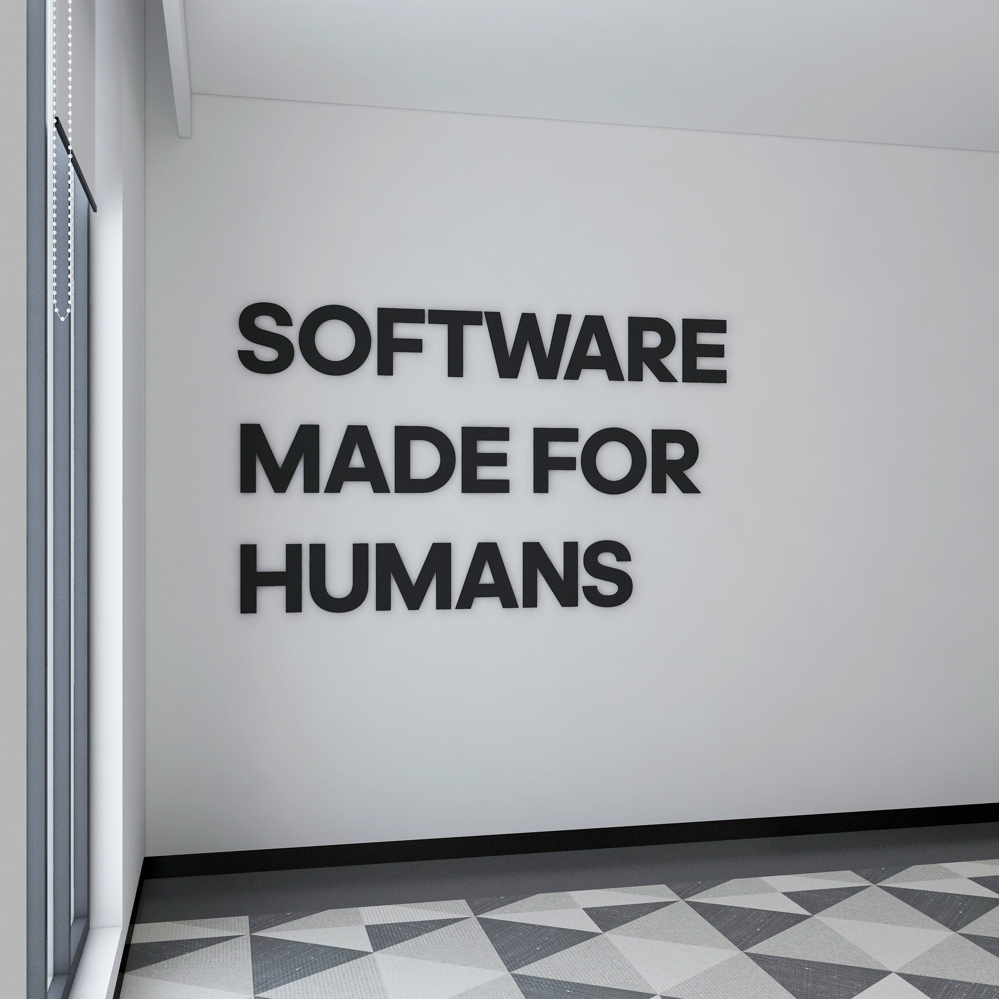 Software Made for Humans, Software Wall Art, Motivational Office Decor, Computer Engineer, Team Building, SKU:SOFT-3