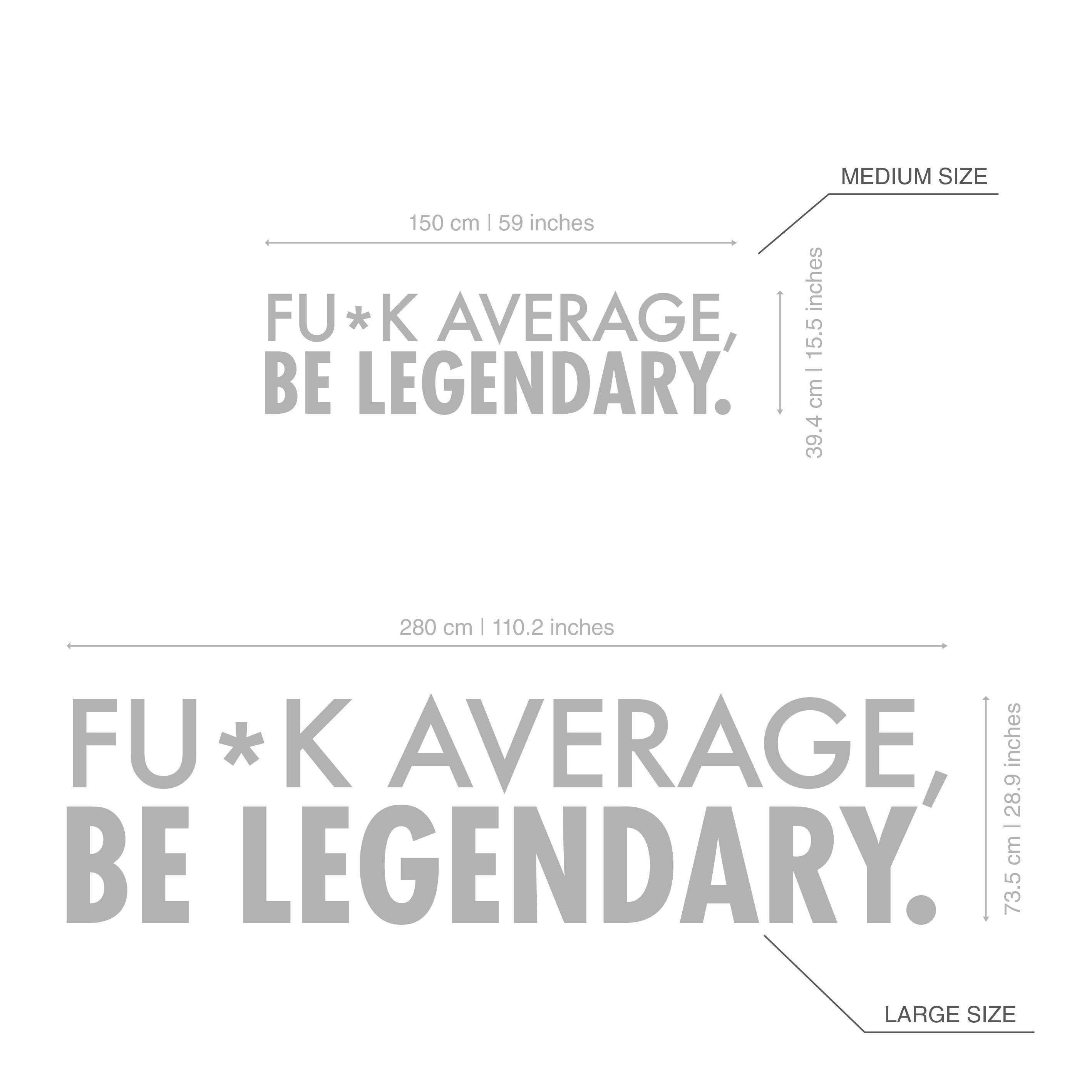 Be Legendary Workplace wall art , Functional Office Décor , Cool Offices, Workplace Decor SKU:AVLEGE-1