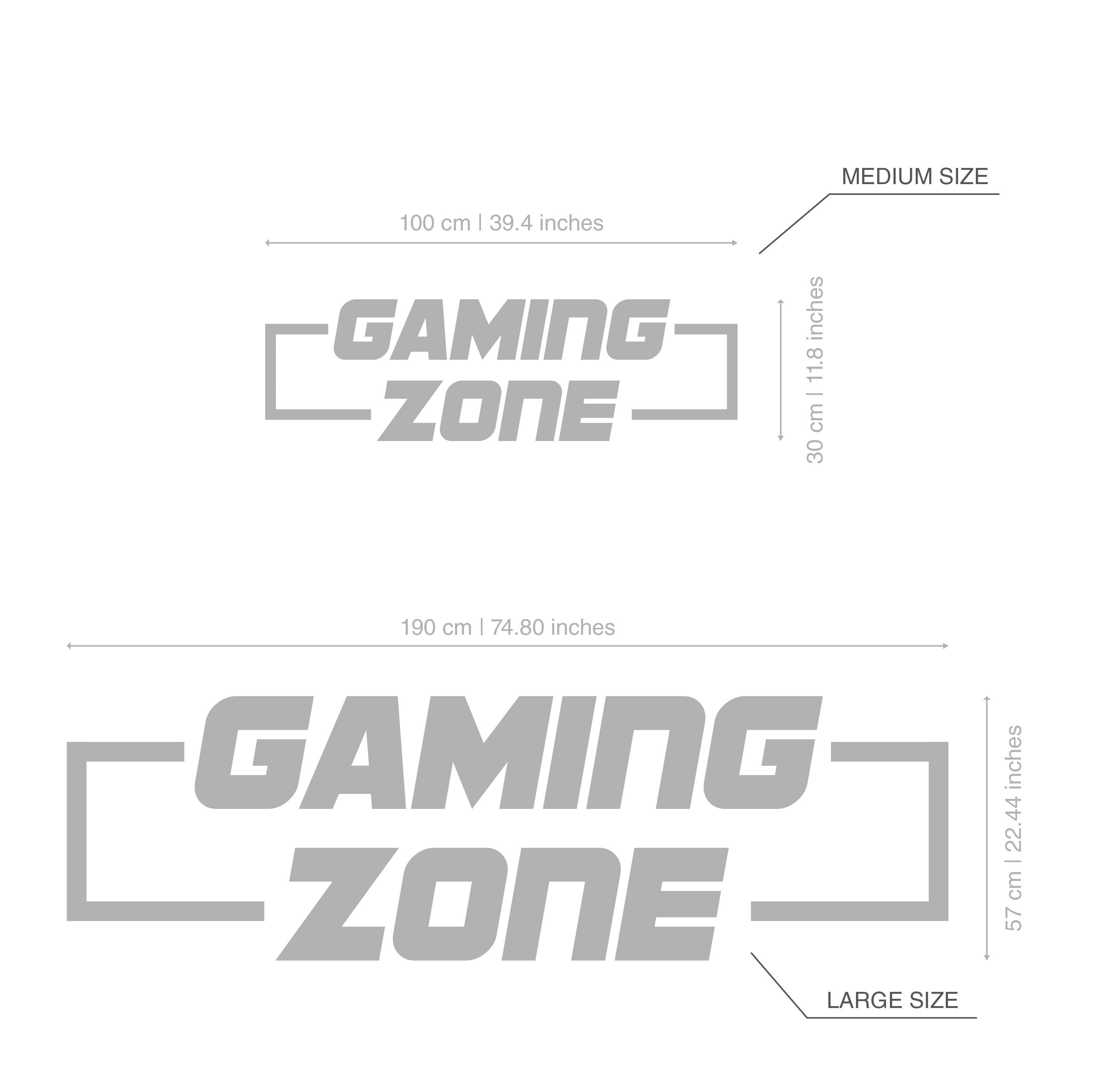 Gaming Zone, 3D Wall Decor, Video Games Sign, Gameroom Sign Gifts, Gamer Girl, SKU:GAZO-1