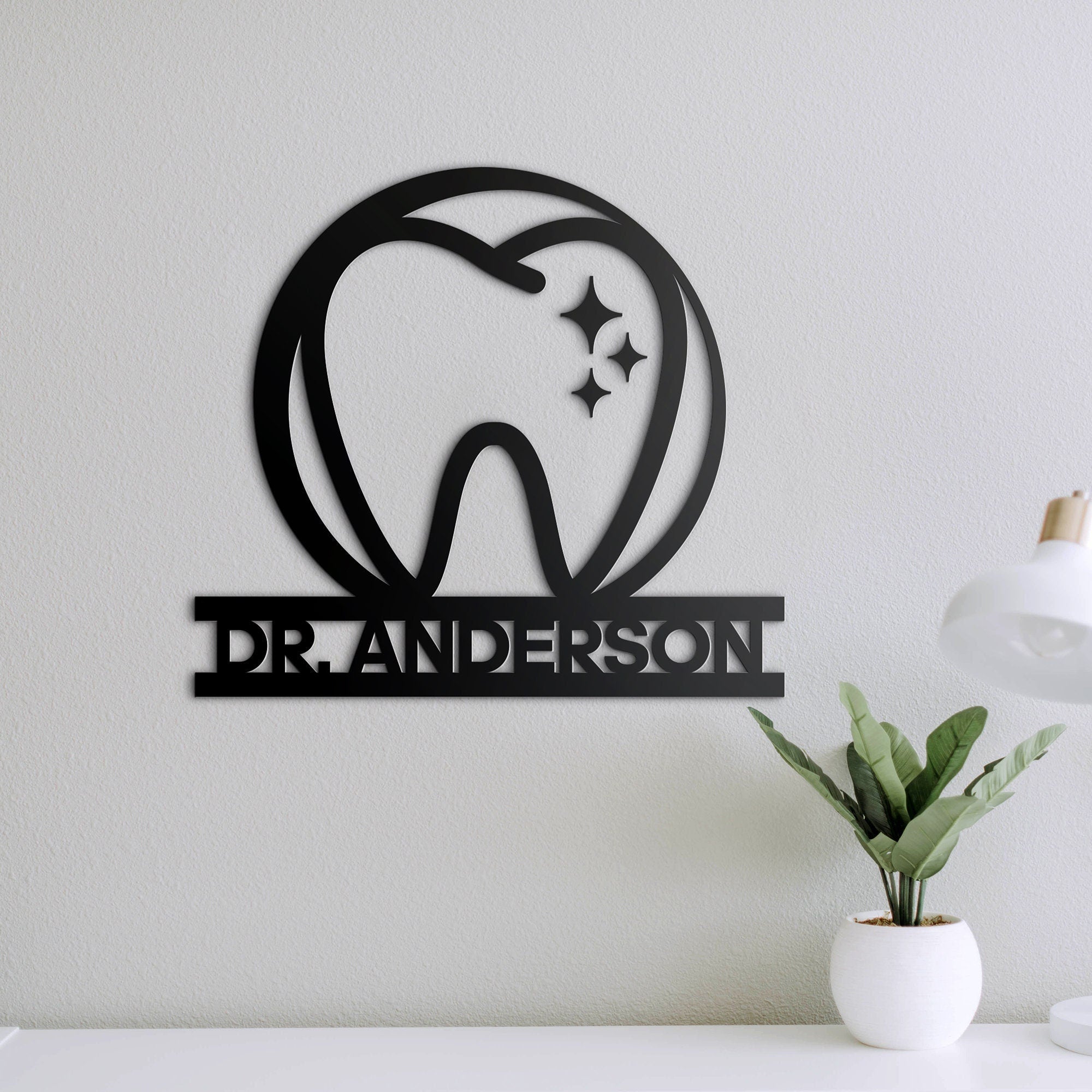 Custom Dentist Office Wall Decor, Dental Hygienist Gift Idea, 3D Business Sign, Reception Signage Logo, SKU:DET2-0