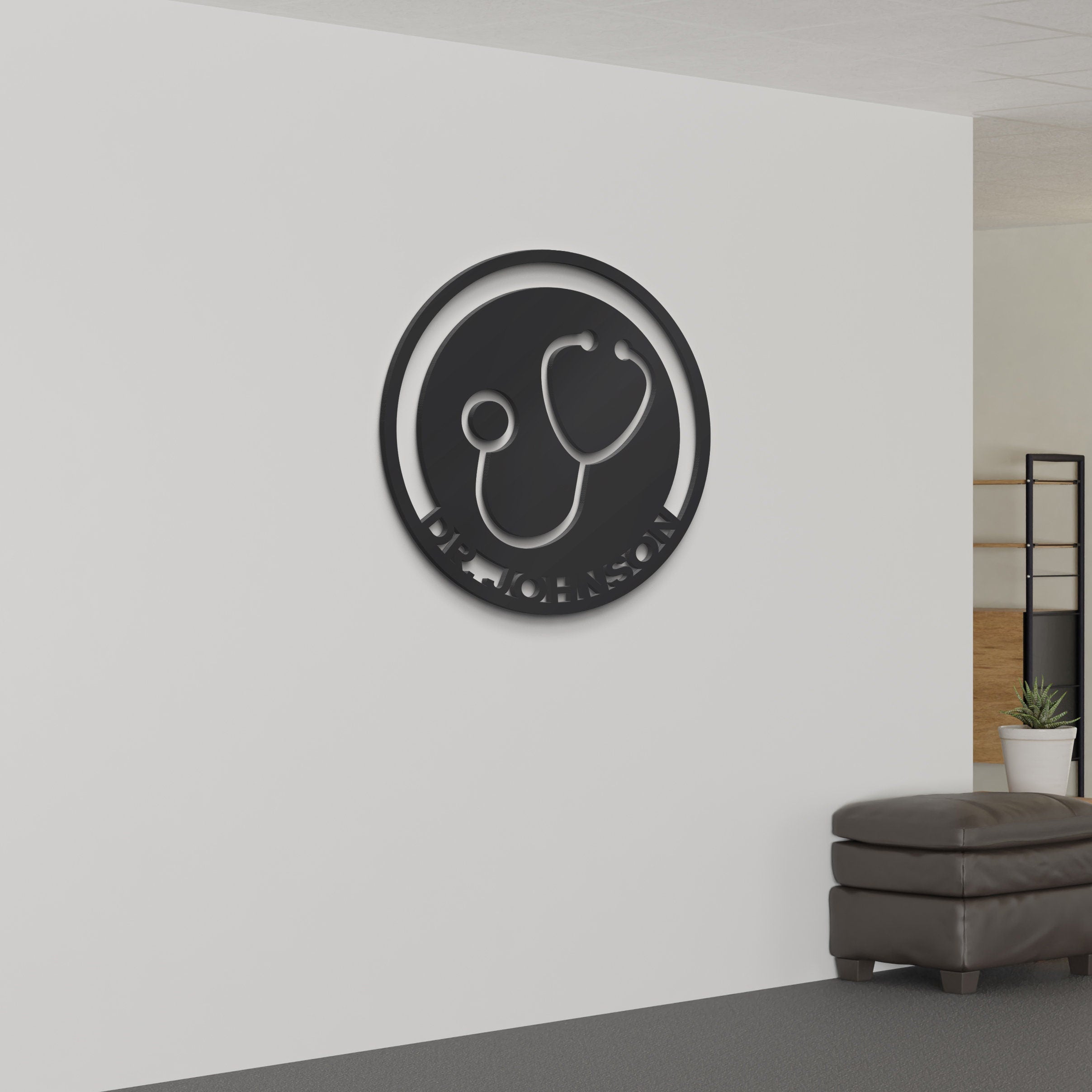 Custom Clinic Medical Wall Decor, Reception Desk Logo, 3D Business Sign, Doctors Office, SKU:CLNC-1