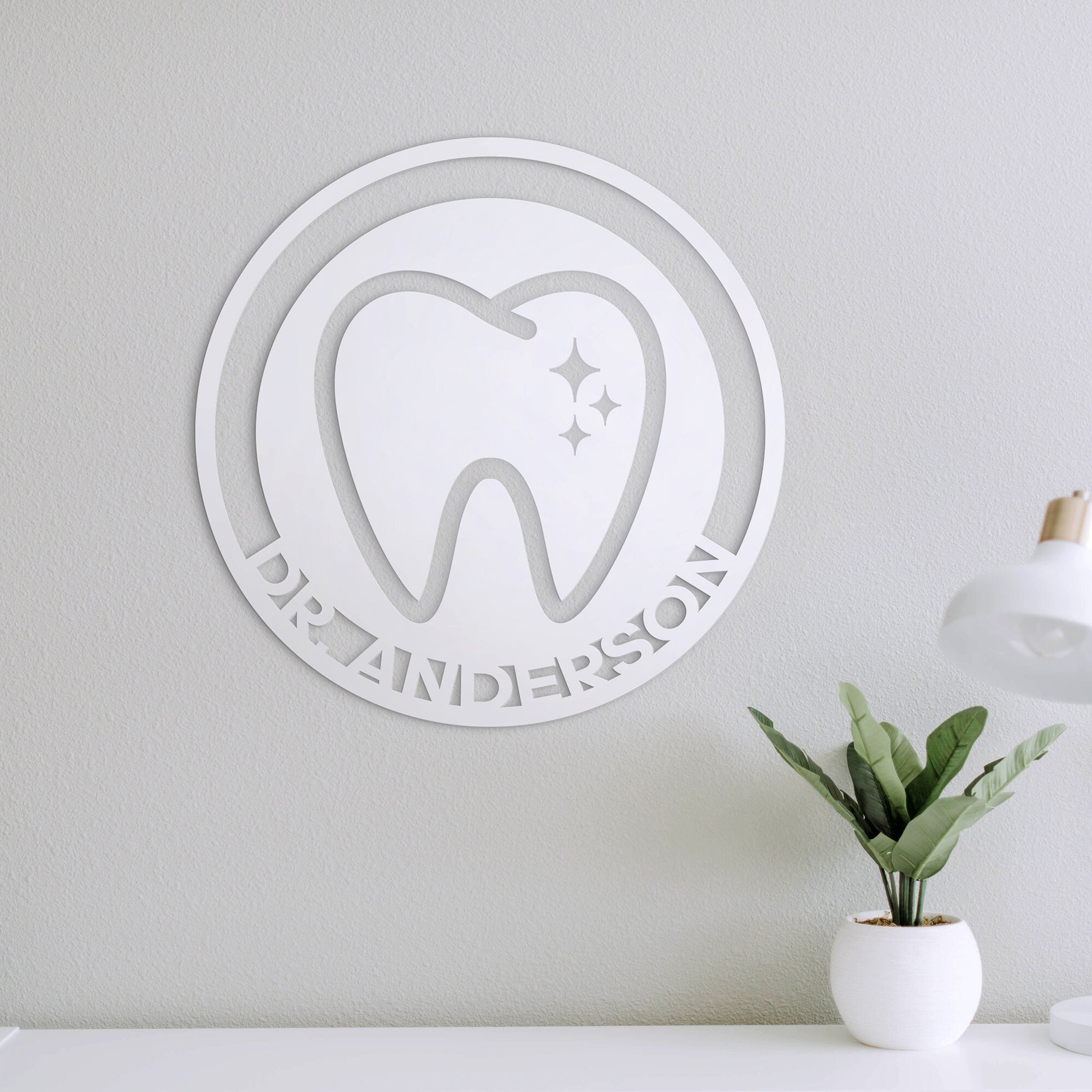 Custom Dentist Office Wall Decor, Dental Hygienist Gift Idea, 3D Business Sign, Reception Signage Logo, SKU:DET1-1