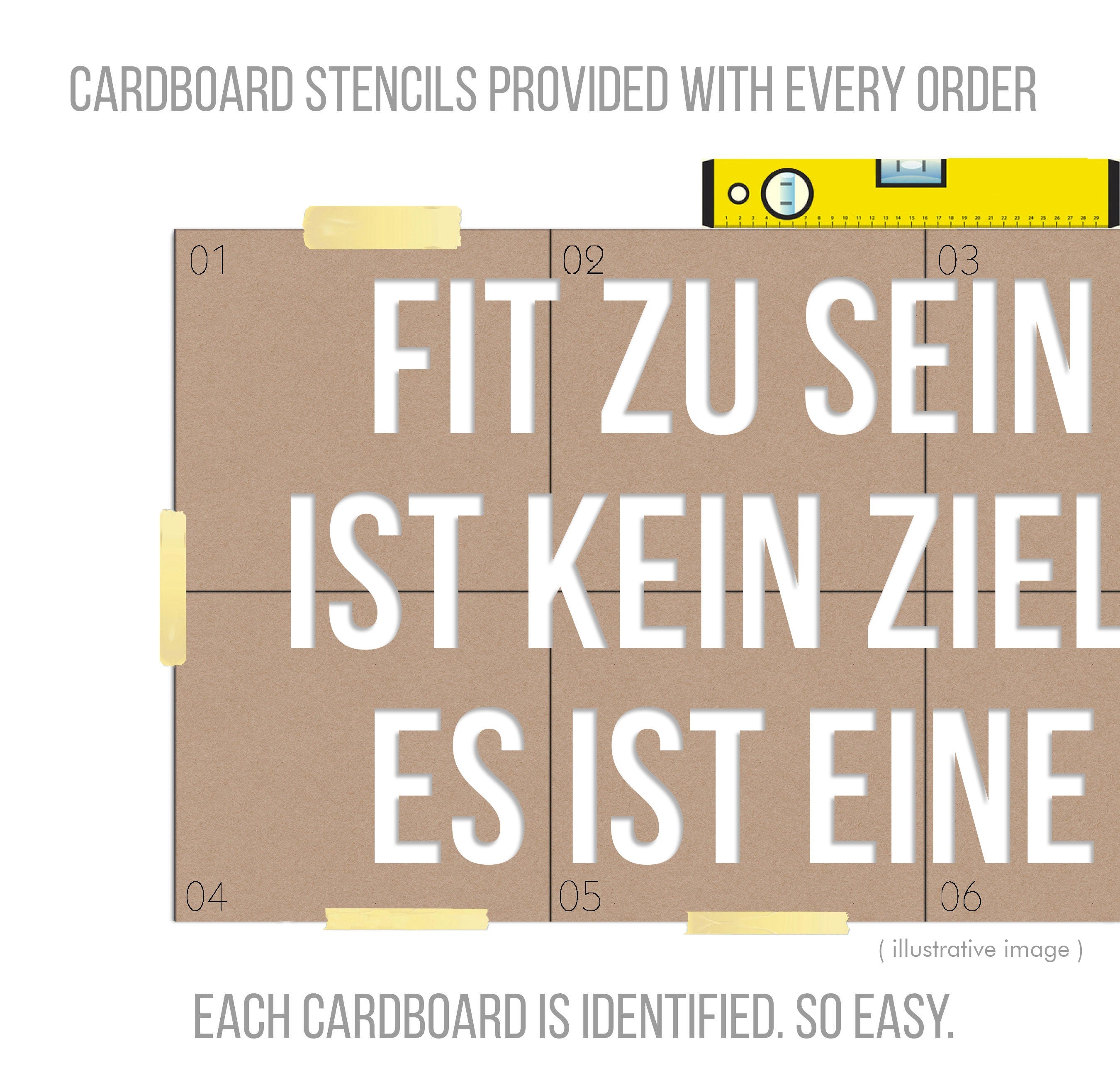 Fit zu sein ist kein ziel, es ist eine lebenshaltung, 3D-BUCHSTABEN Homegym, Training, Fitness, Fitnessstudio, SKU:GISN-3