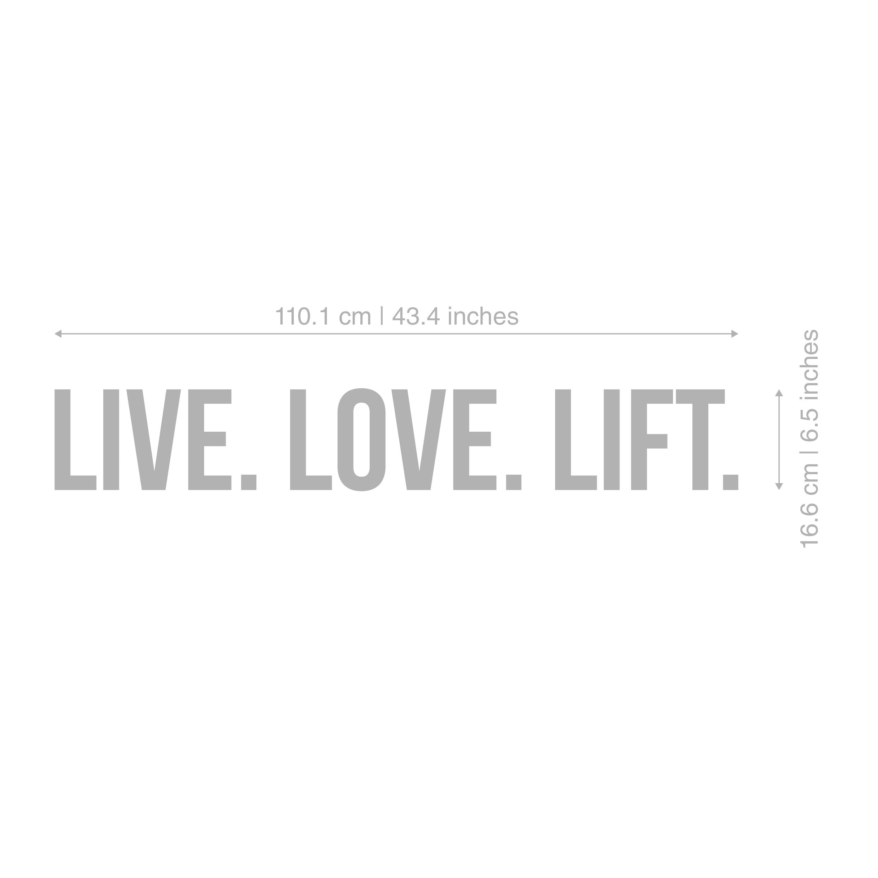 Live, Love, Lift, Gym Wall Art, Training Room Gym Quote, Fitness Wall Decor, Workout Motivation, SKU:LVLL-2