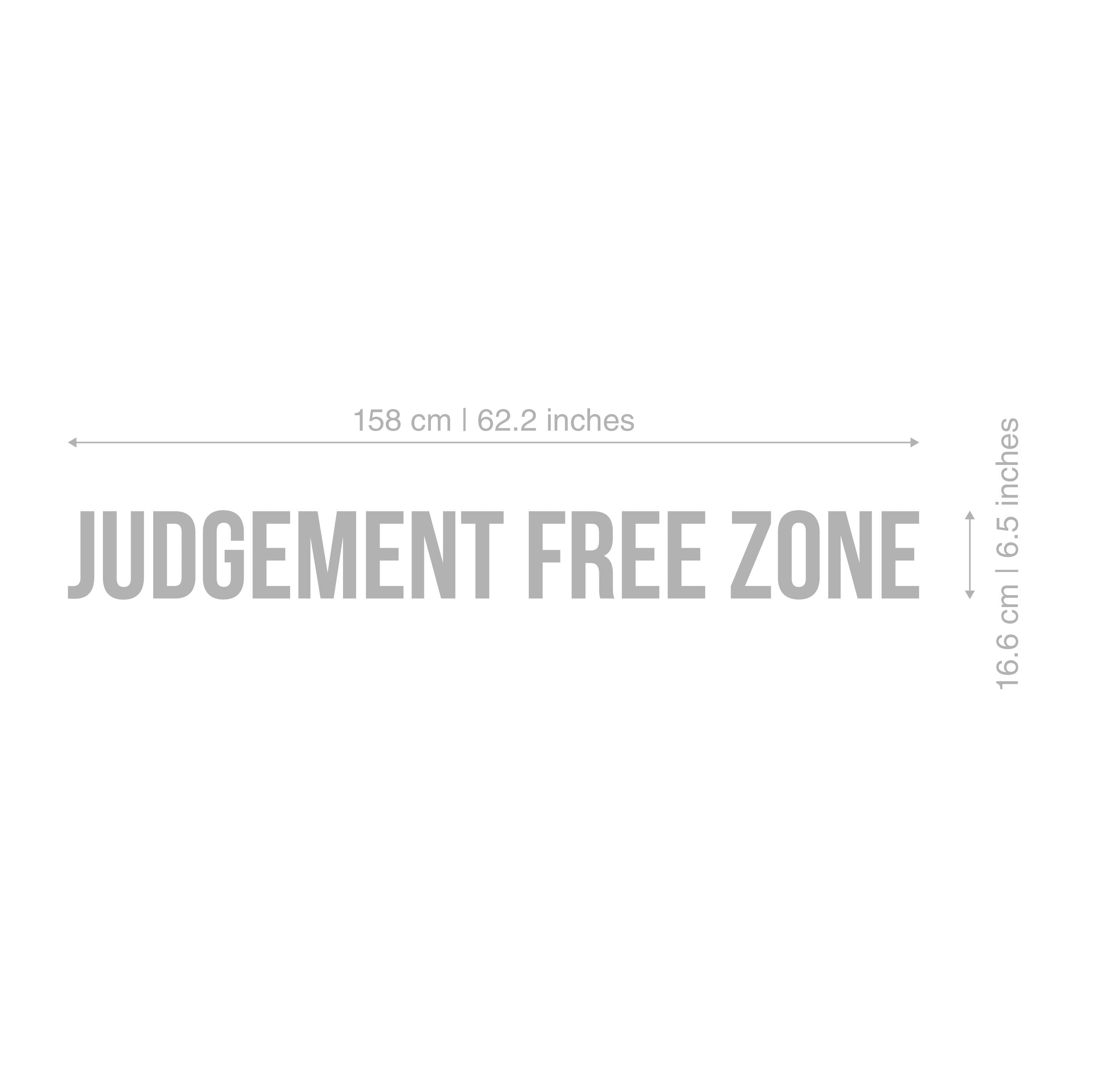 Judgement Free Zone, Gym Wall Art, Inspirational, Motivational, Fitness Quote Decor, SKU:JFZN-2