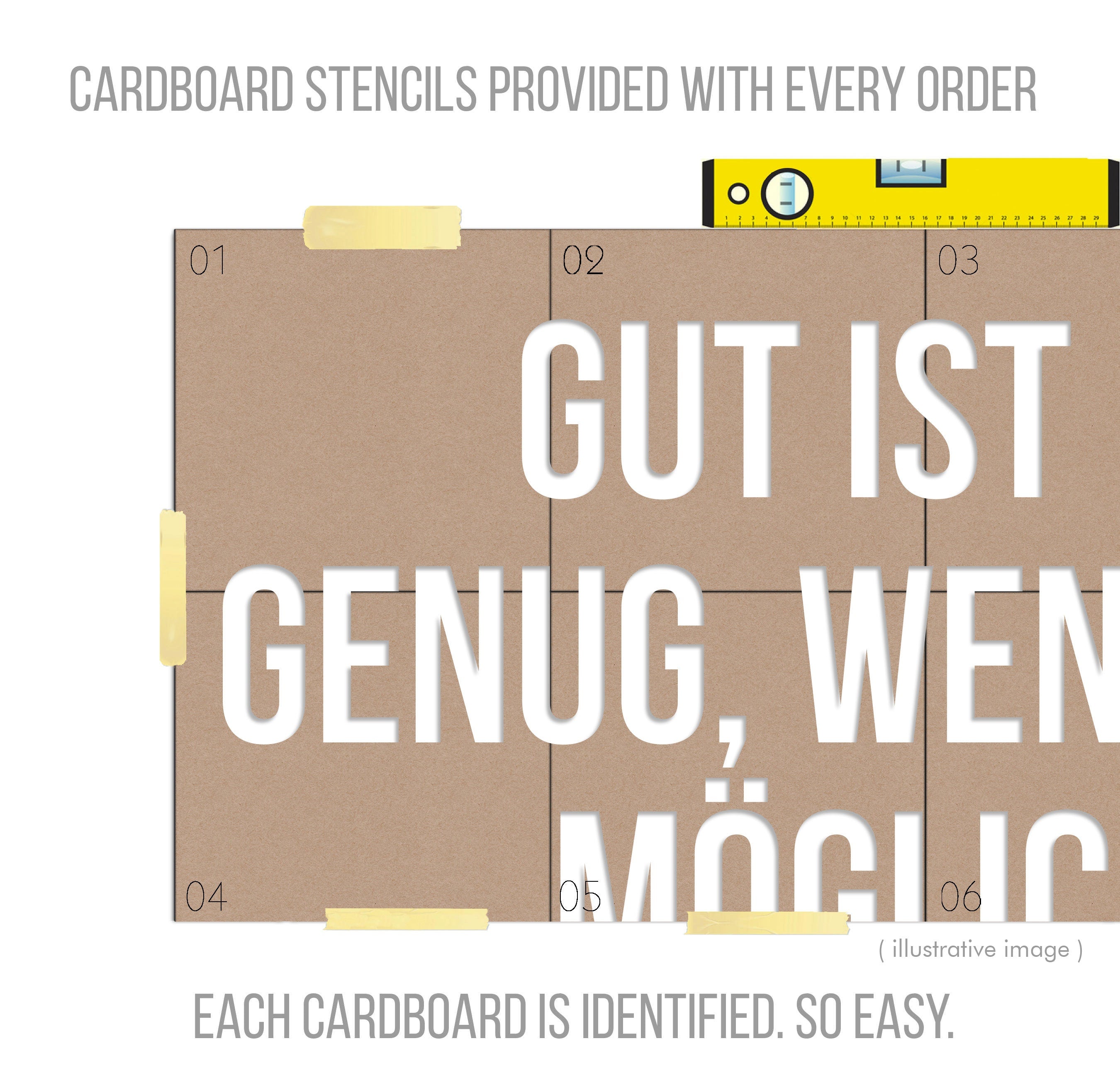 Gut ist nicht genug, wenn besser möglich ist, 3D-BUCHSTABEN Homegym, Training, Fitness, Fitnessstudio, SKU:GISN-3