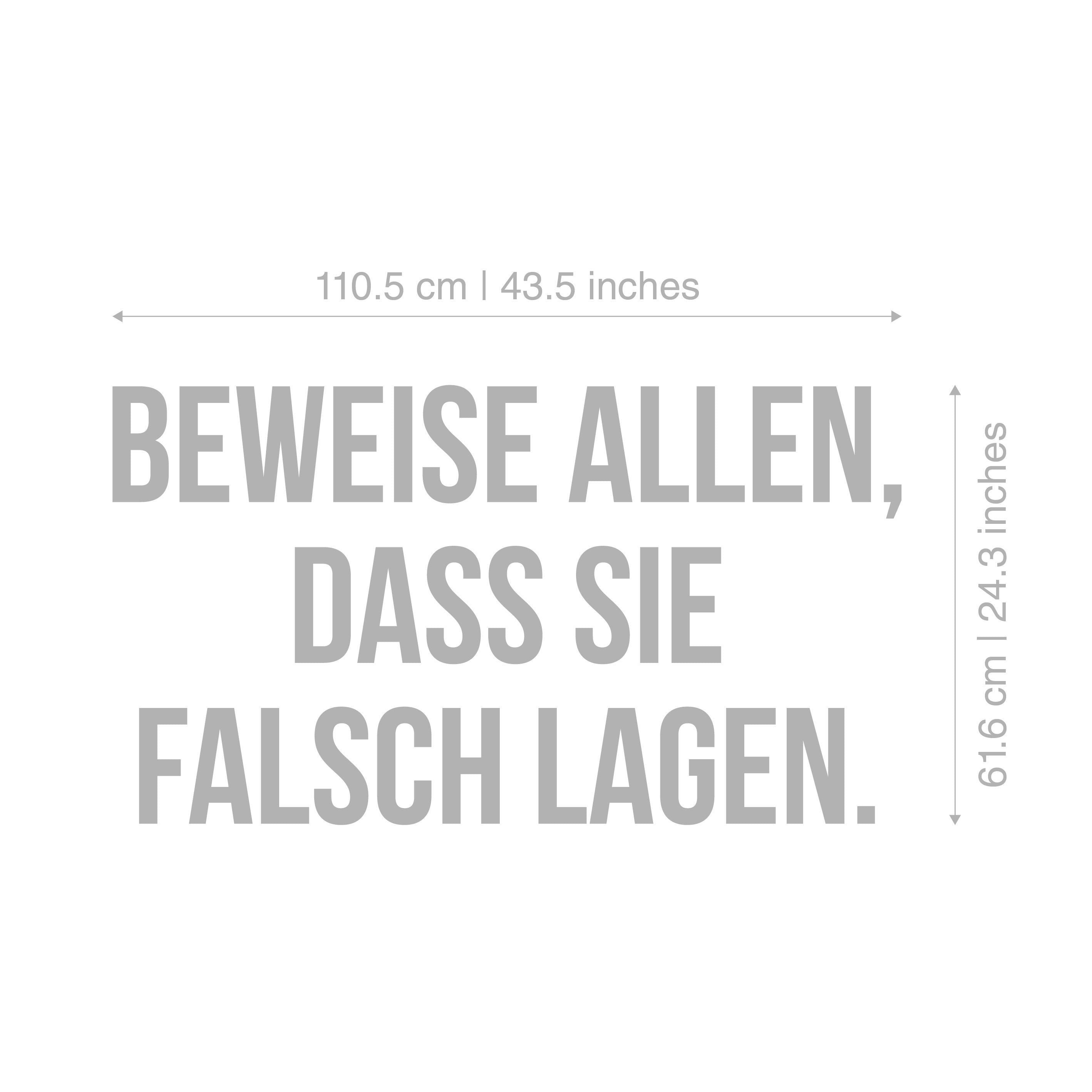 Beweise allen, dass sie falsch lagen, 3D-BUCHSTABEN Homegym, Training, Fitness, Fitnessstudio, SKU:BADF-2