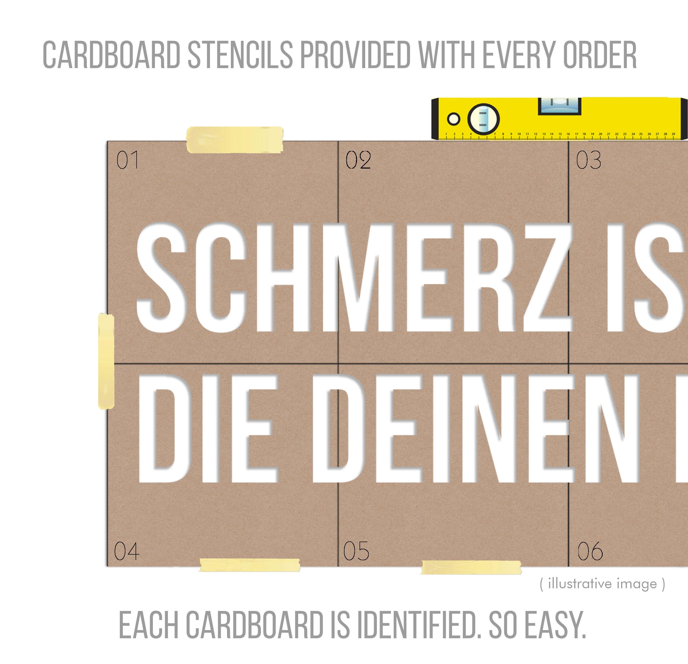 Schmerz ist nur schwäche, die deinen körper verlässt, 3D-BUCHSTABEN Homegym, Training, Fitness, Fitnessstudio, SKU:DDKV-3